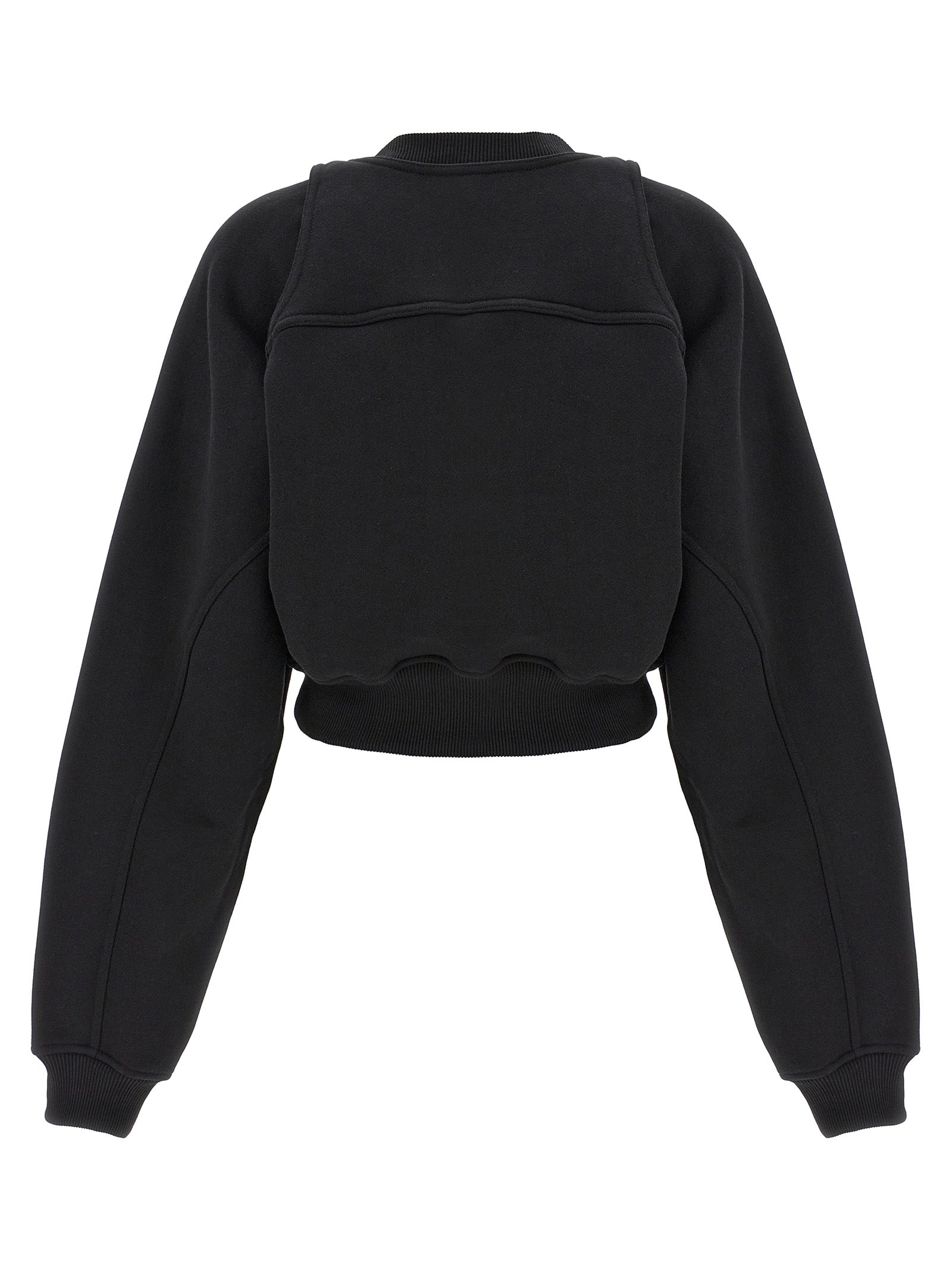 Off White Cropped Sweatshirt