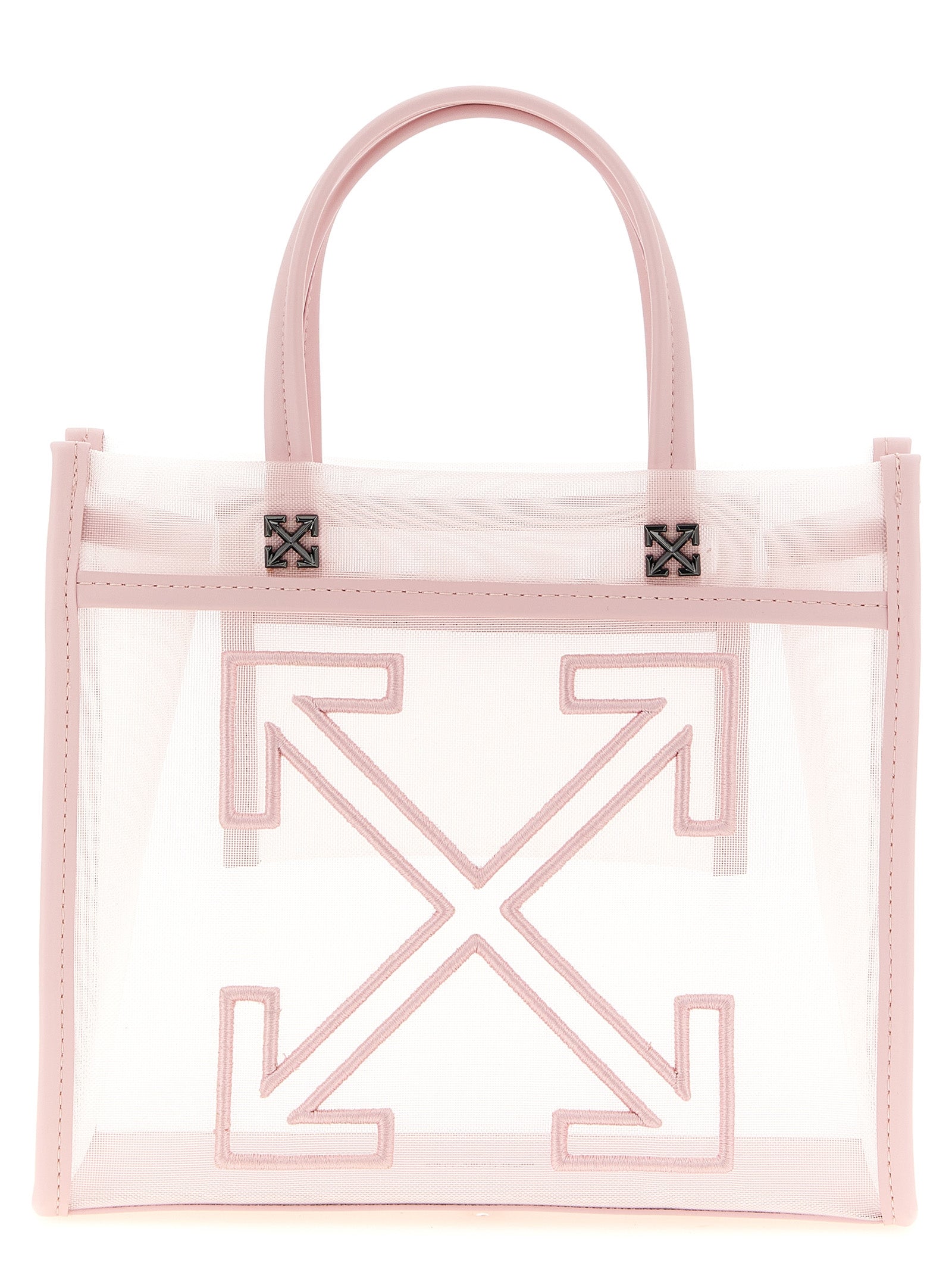 Off White Small Market Shopping Bag