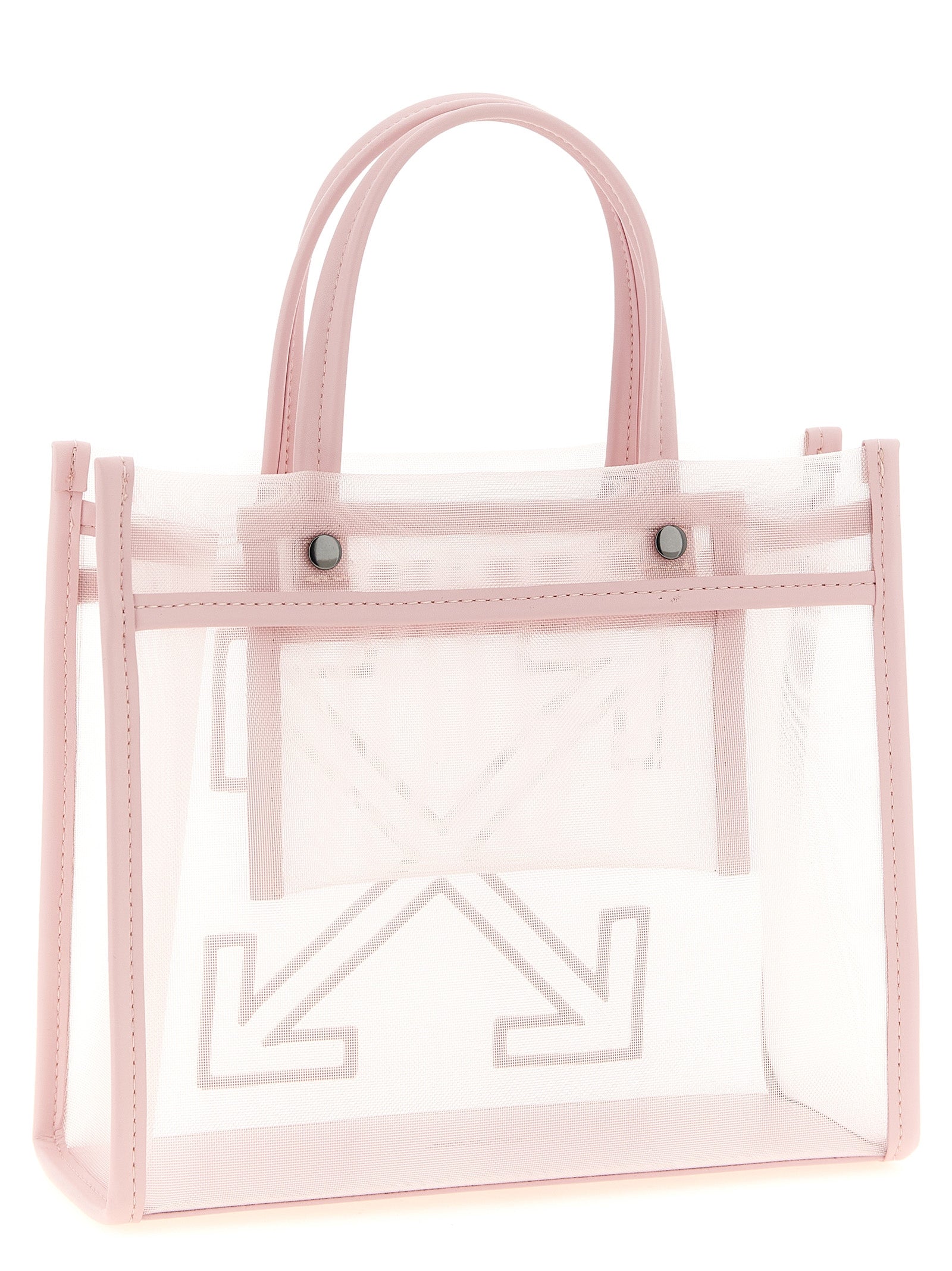Off White Small Market Shopping Bag