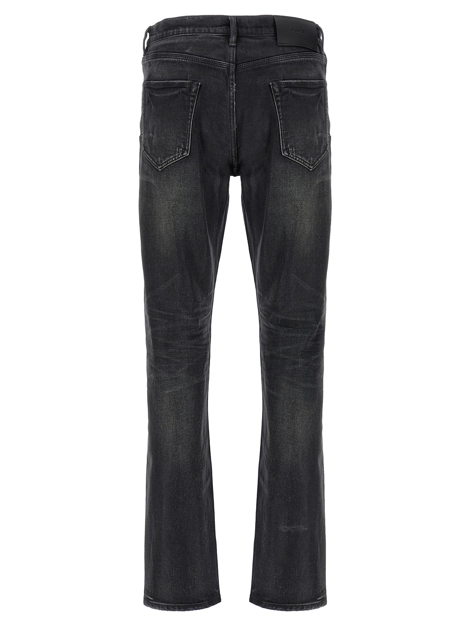 Purple P005 Double Dip Coated Jeans