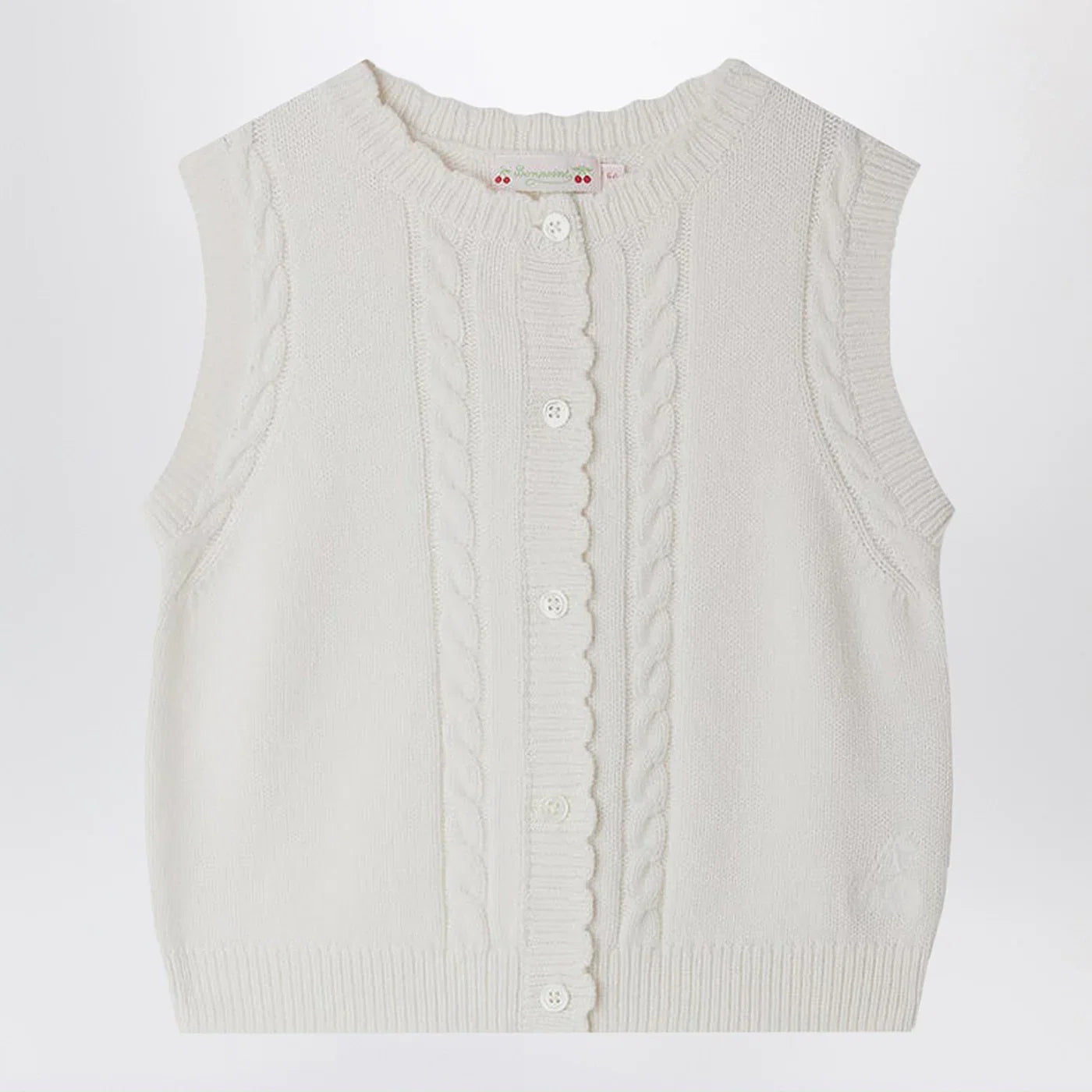 Bonpoint White Jobolene vest