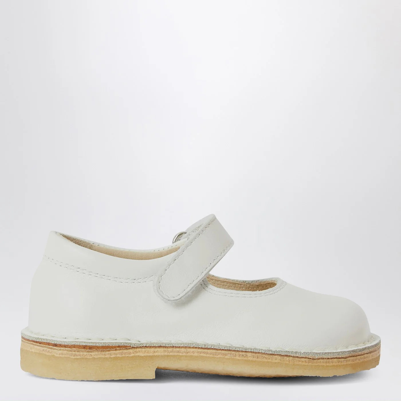 Il Gufo White leather sandal with strap