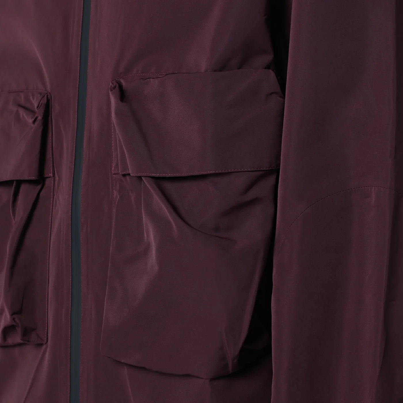 Purple Mountain Observatory Wine-coloured zip jacket