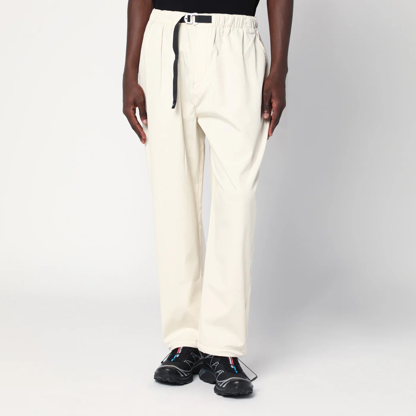 Purple Mountain Observatory Terrain cream-colored trousers in cotton-nylon blend