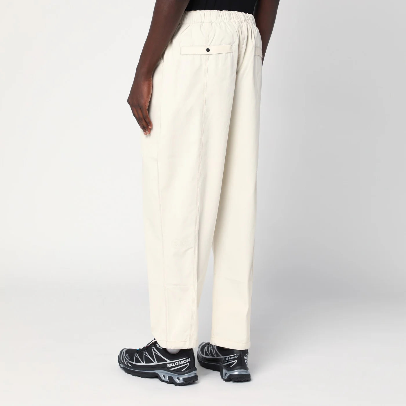 Purple Mountain Observatory Terrain cream-colored trousers in cotton-nylon blend