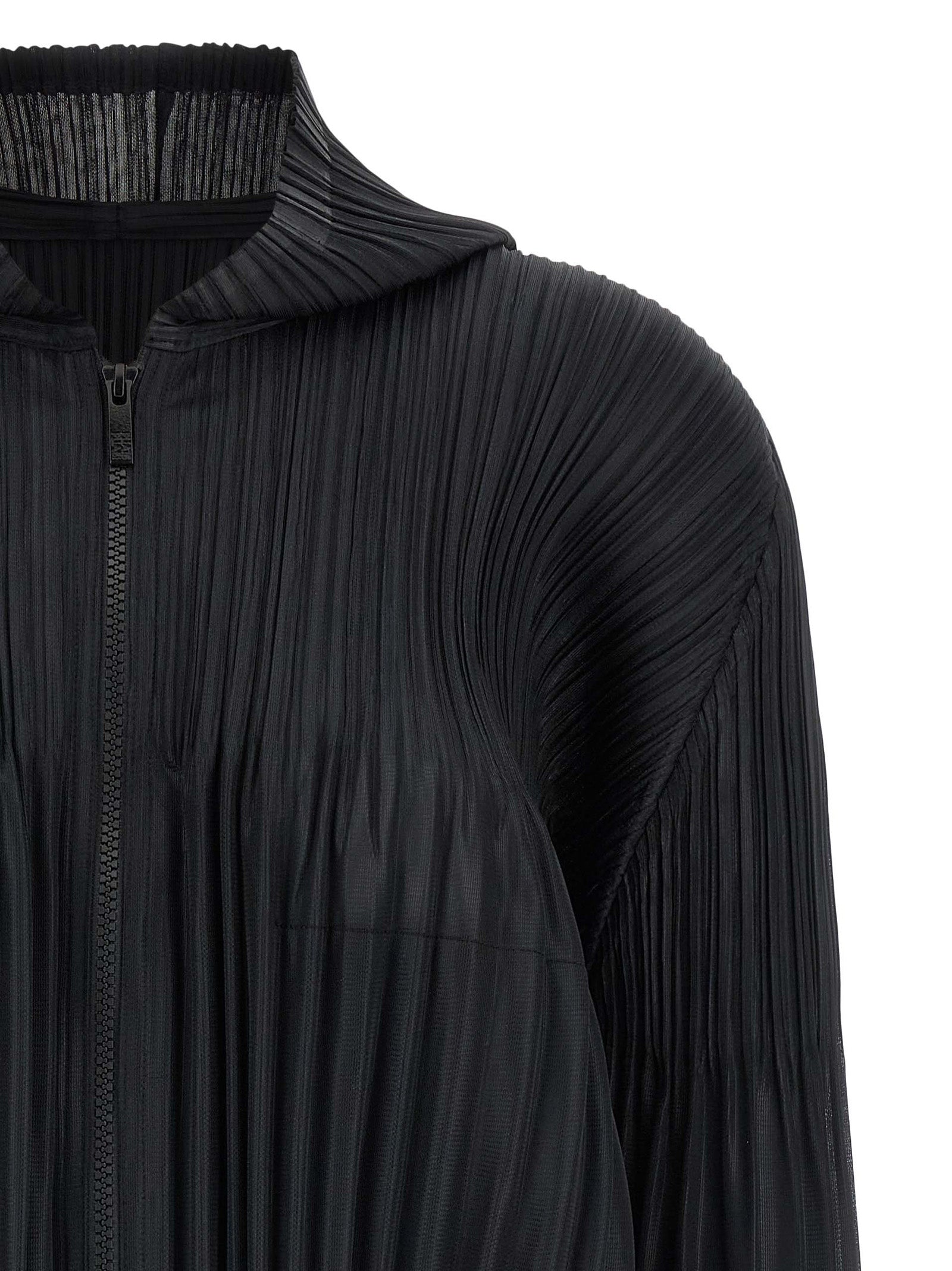 Pleats Please Issey Miyake Fluffy Basics Cardigan