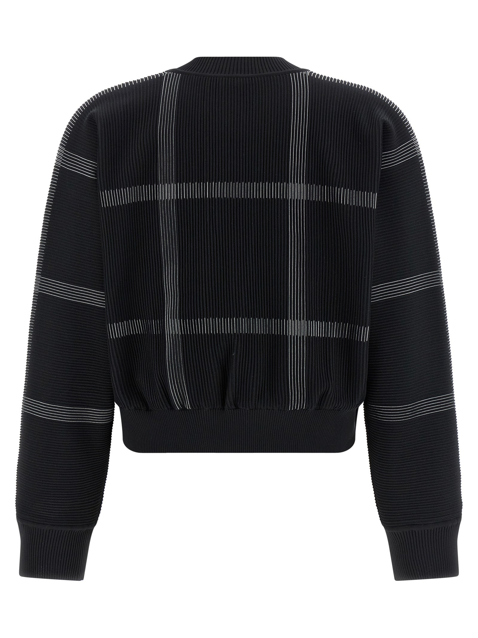 Pleats Please Issey Miyake Crossing Knit Sweater