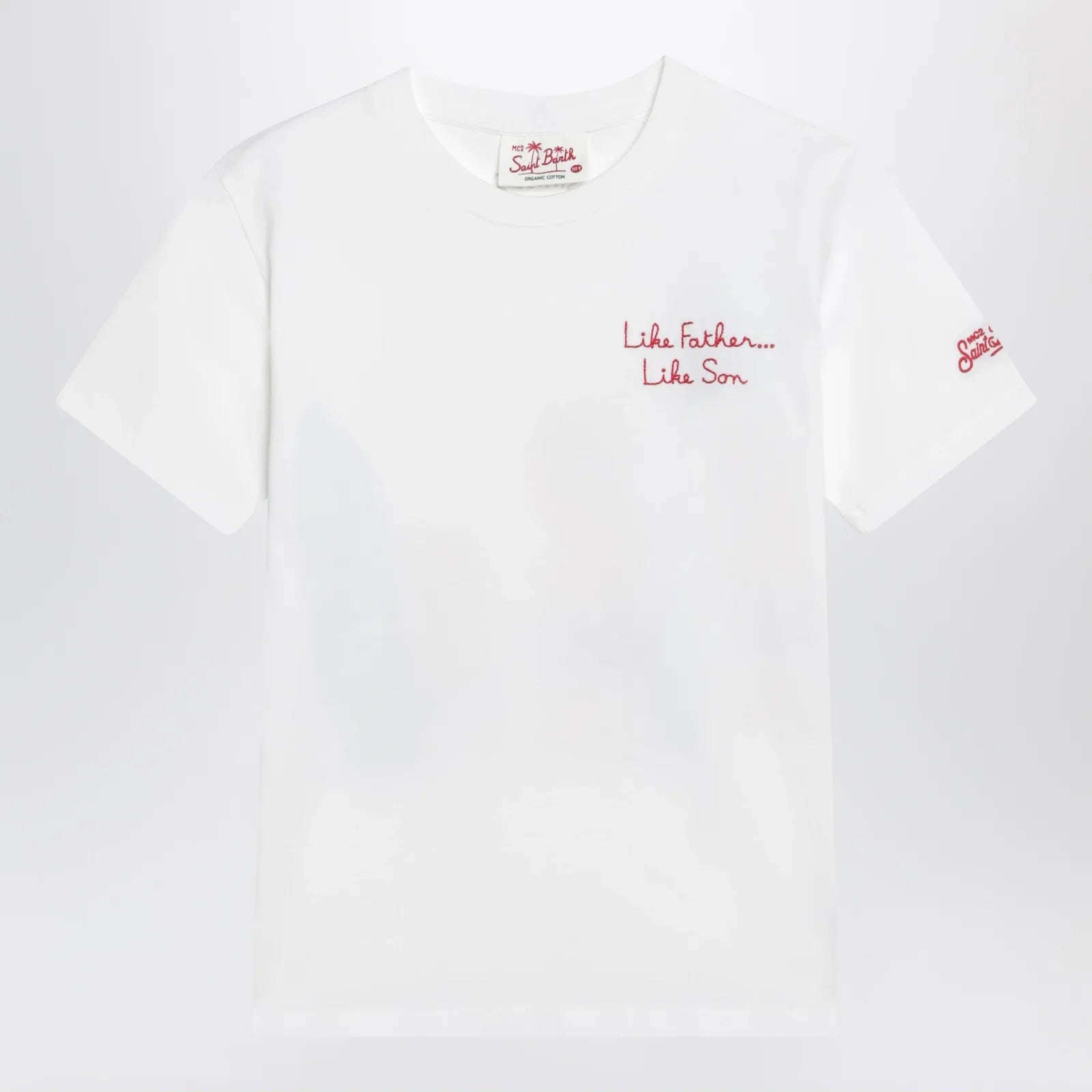 MC2 Saint Barth White T-shirt with The Simpsons Homer and Bart print