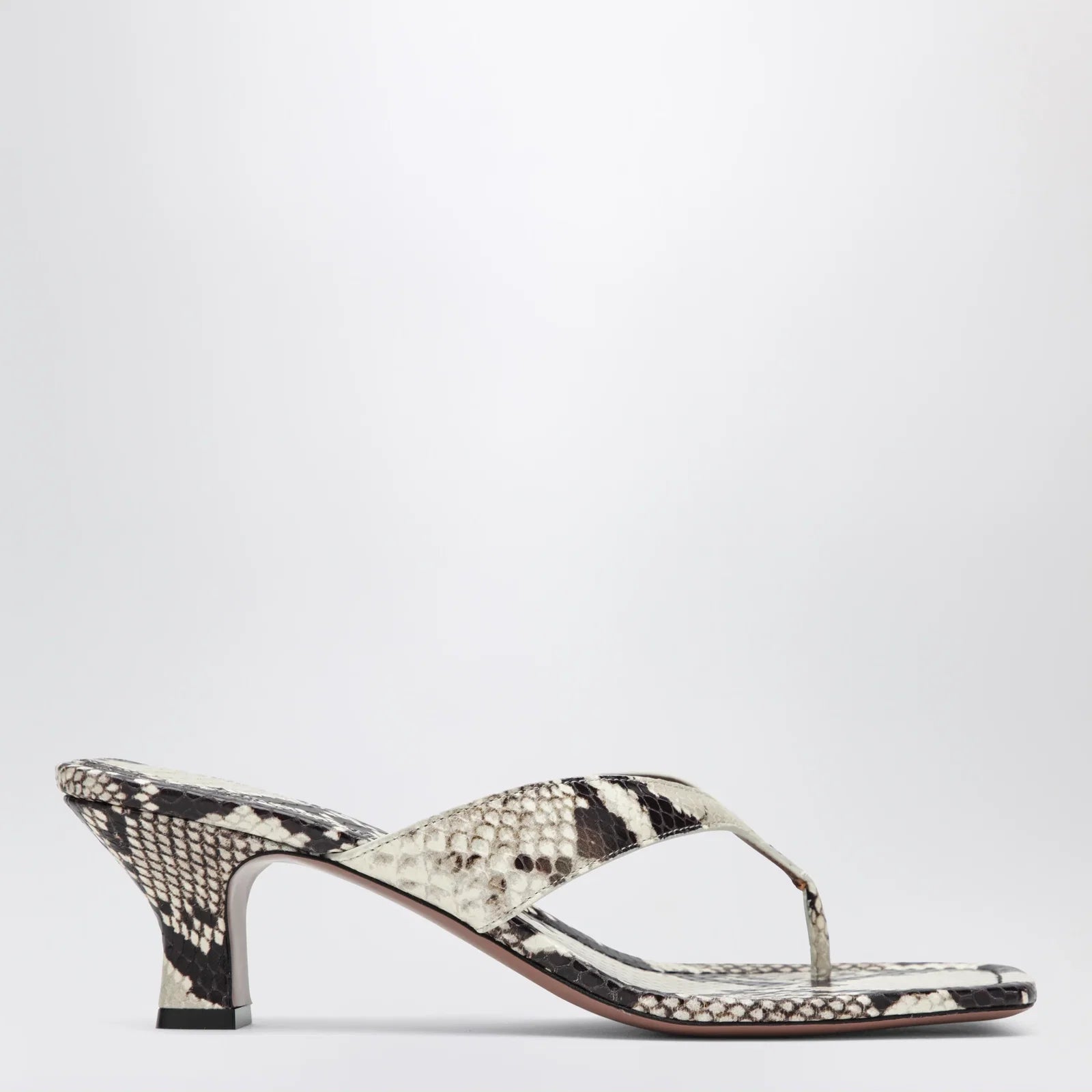 Paris Texas Python-print thong slides