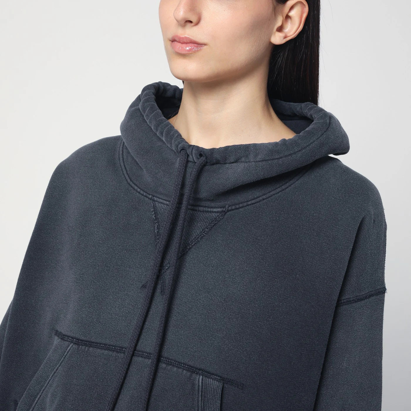R13 Faded navy blue sweatshirt in cotton