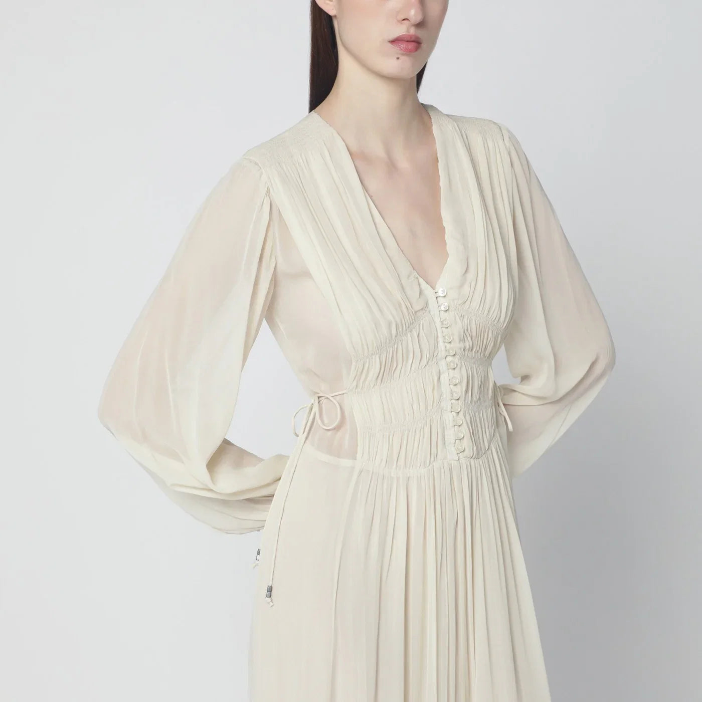 ISABEL MARANT Étoile Briane long ecru dress