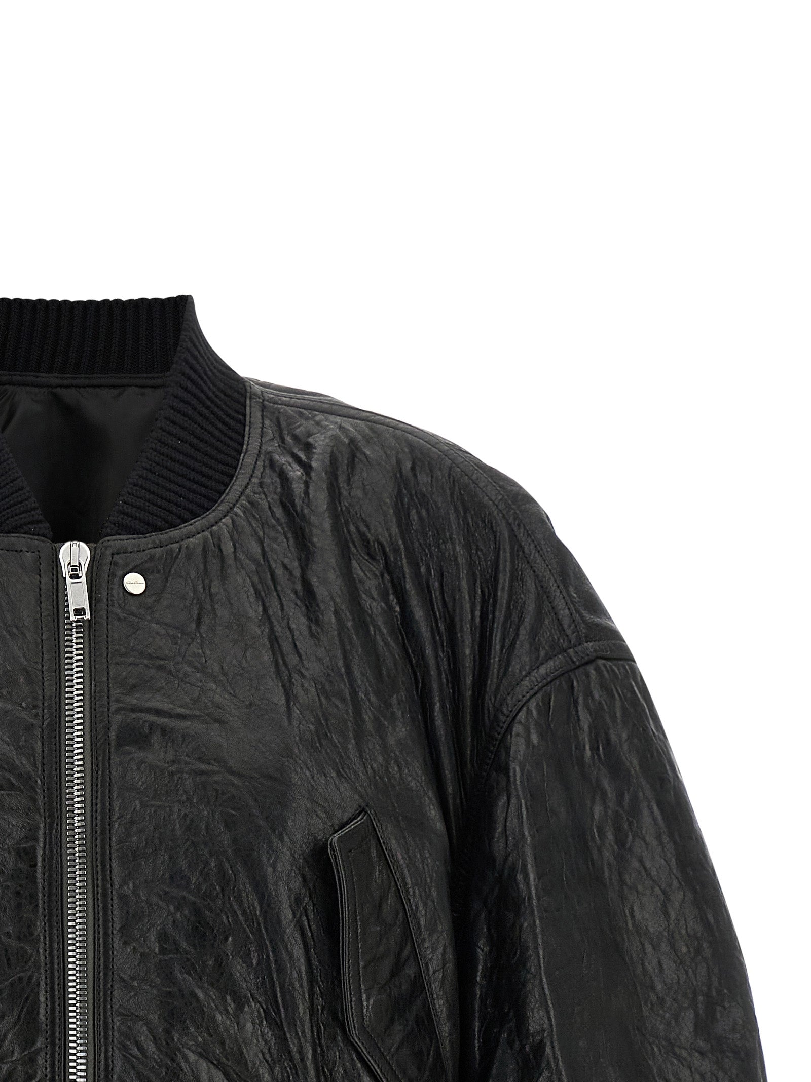 Rick Owens Secchia Cropped Flight Bomber Jacket