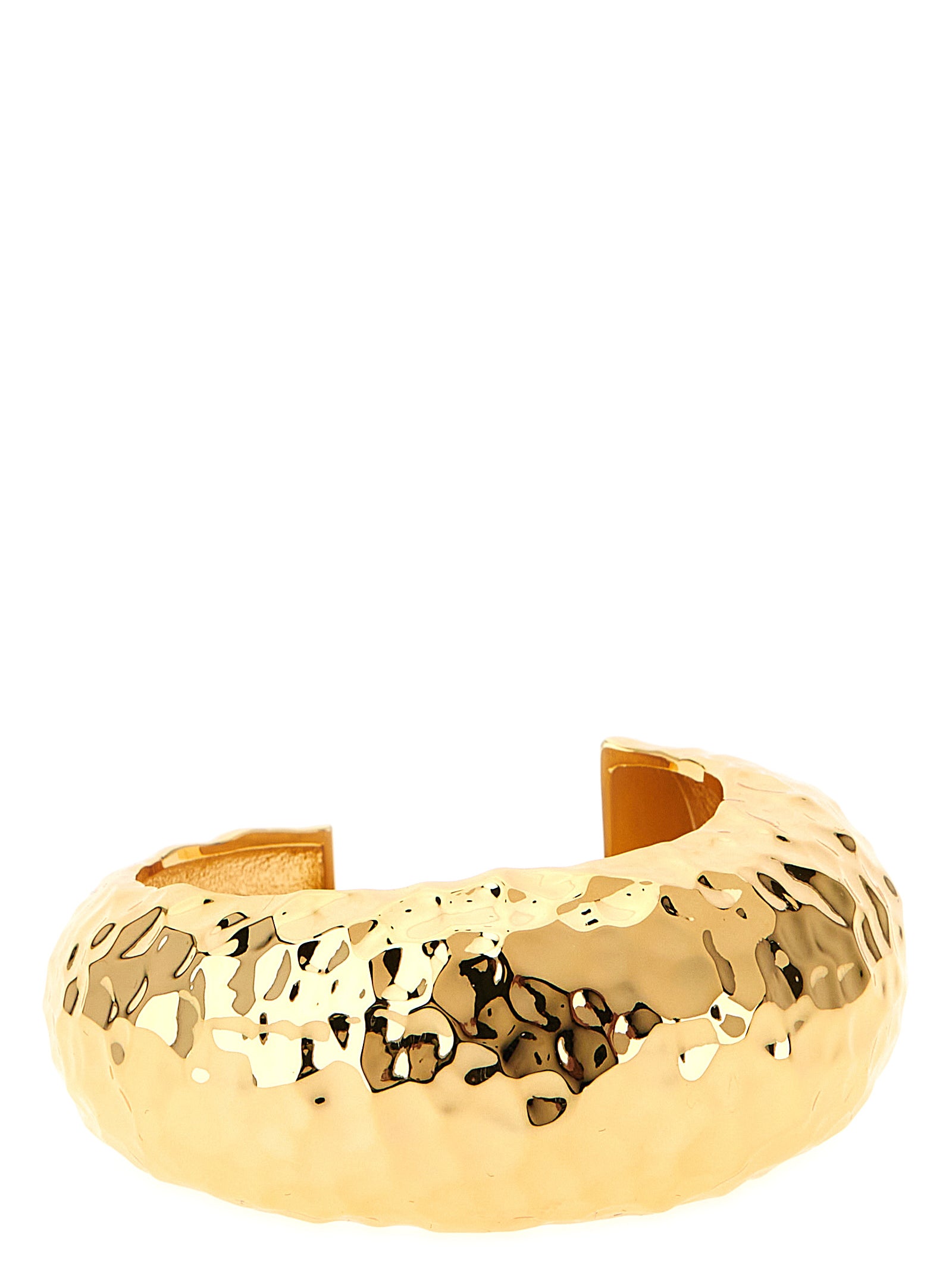 Self-Portrait Hammered Gold Cuff Bracelet