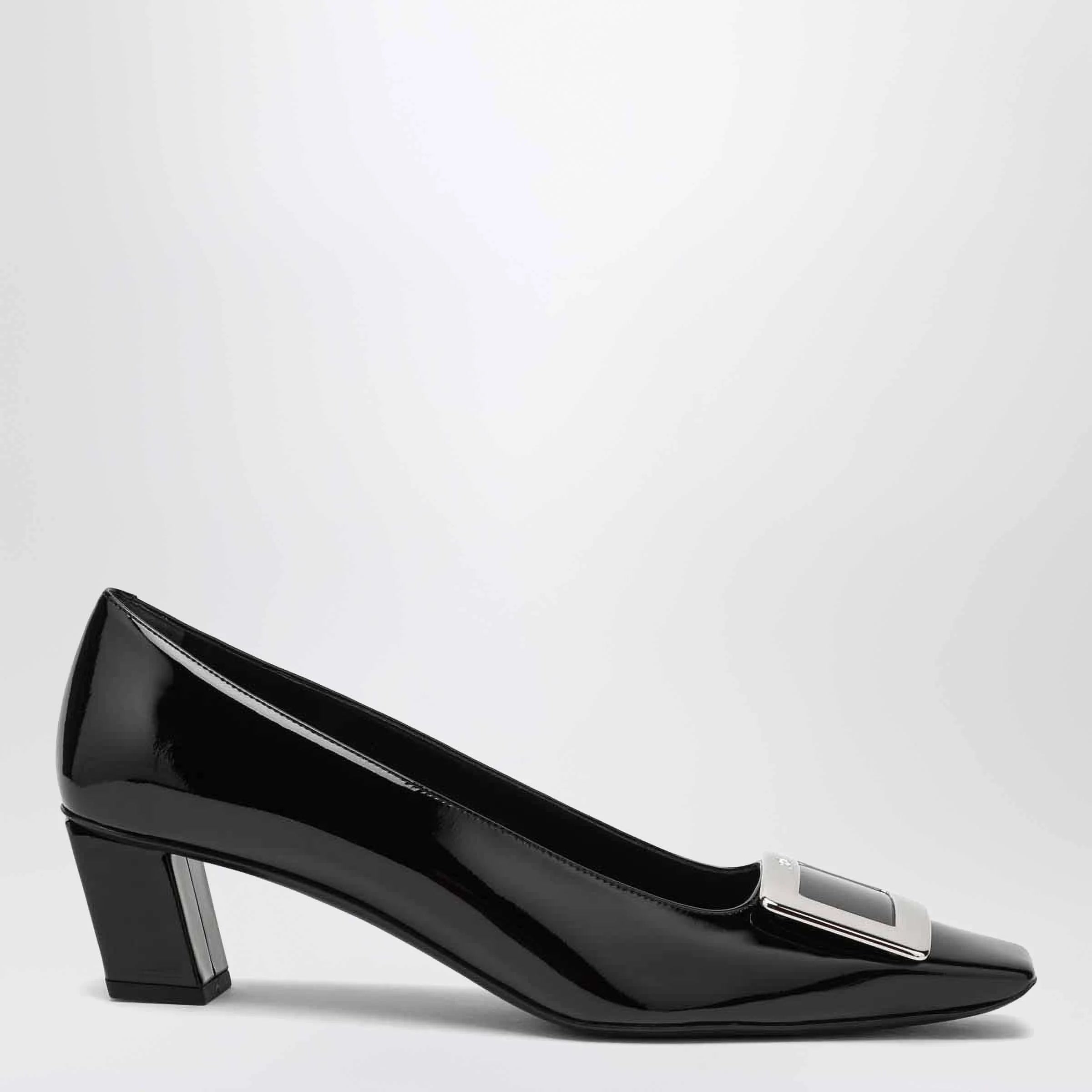 ROGER VIVIER Belle Vivier patent leather black décolletés