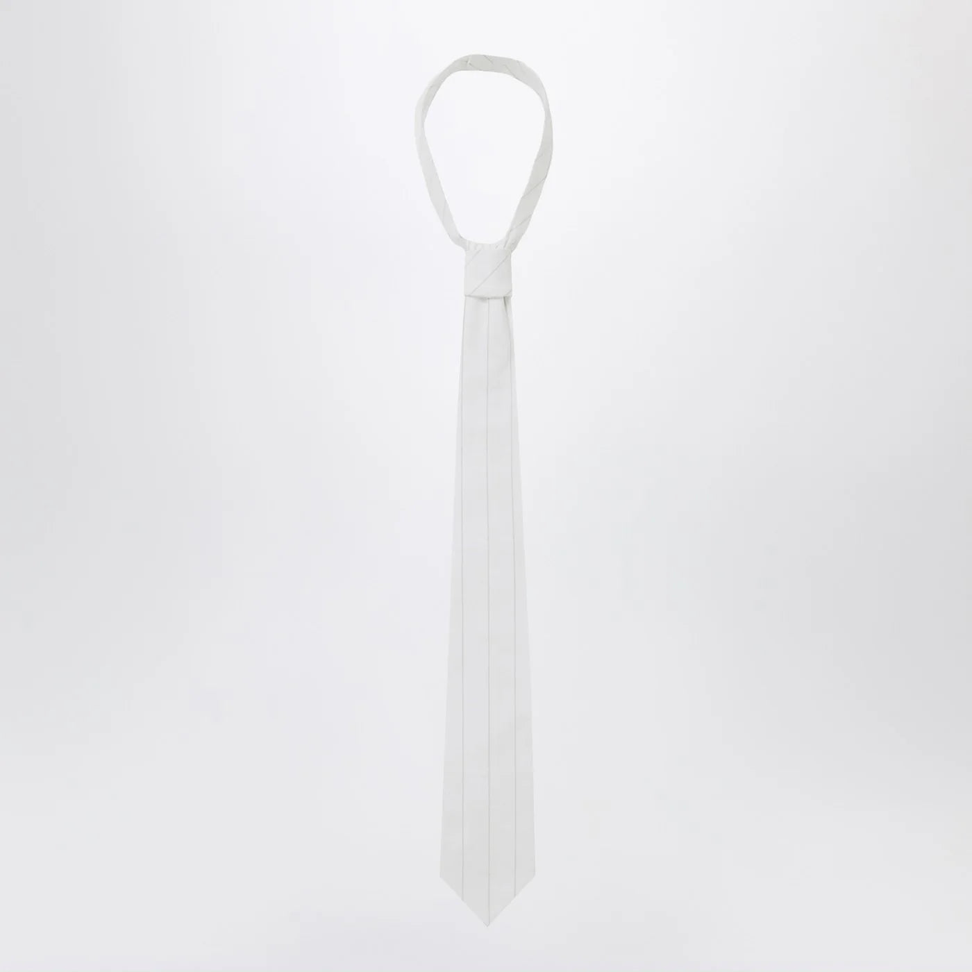 1989 STUDIO White striped tie
