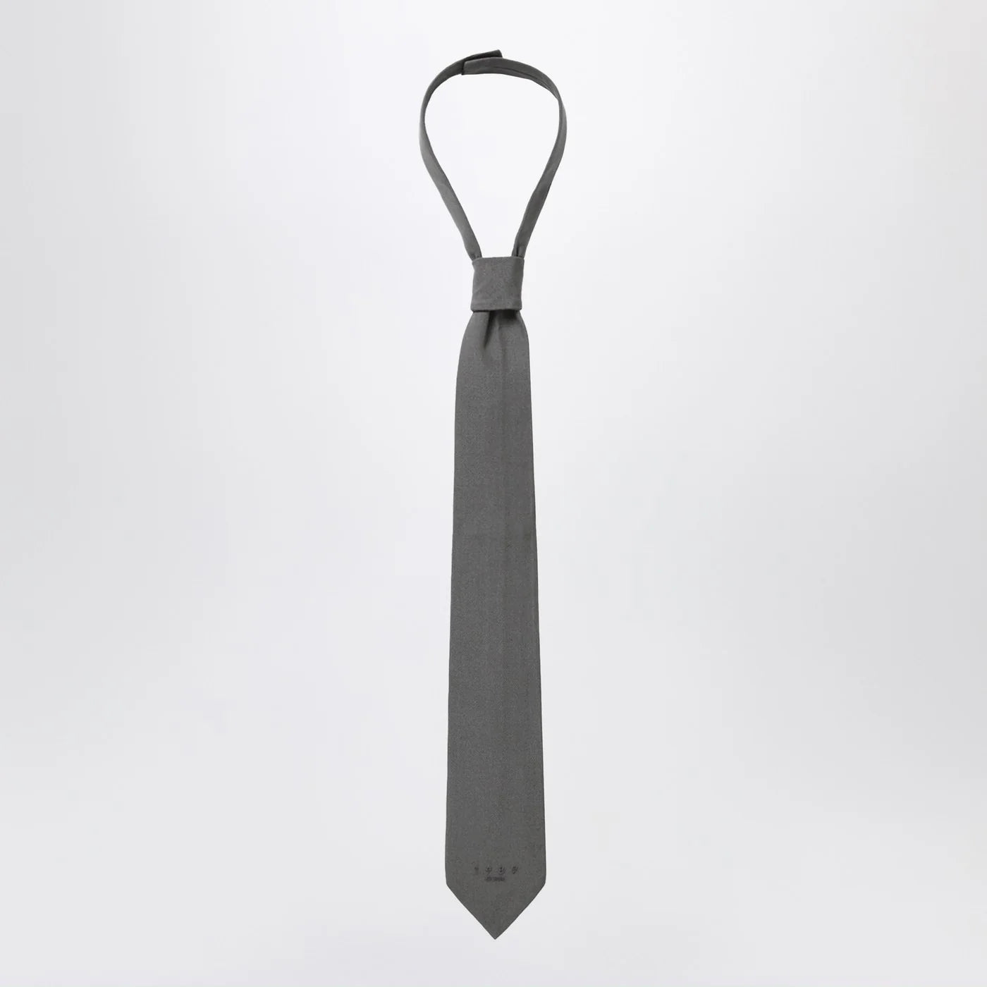 1989 STUDIO Dark grey woven tie