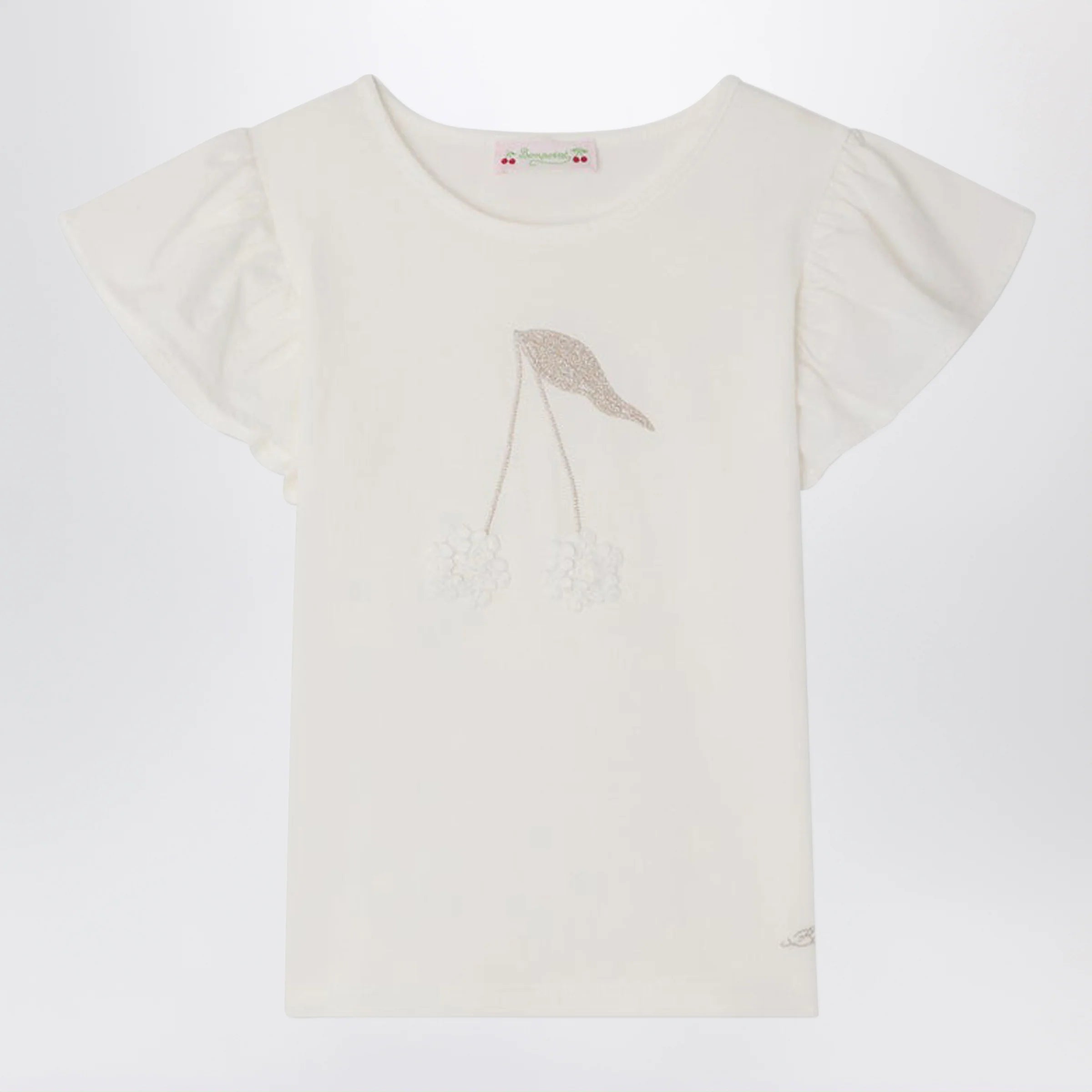 Bonpoint Emila white cotton T-shirt