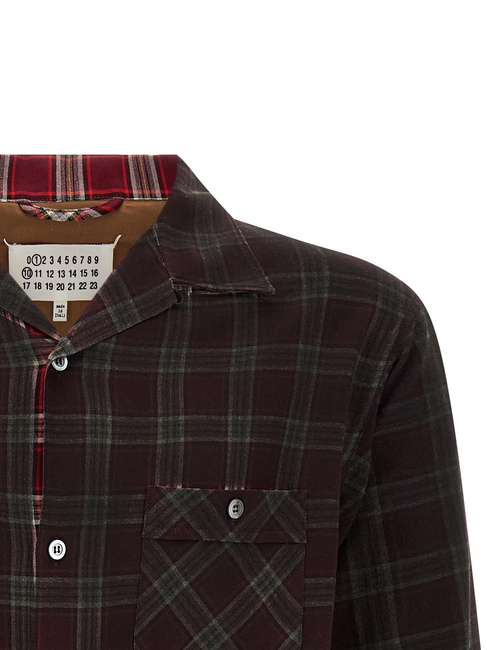 Maison Margiela Check Shirt With Gradient Effect