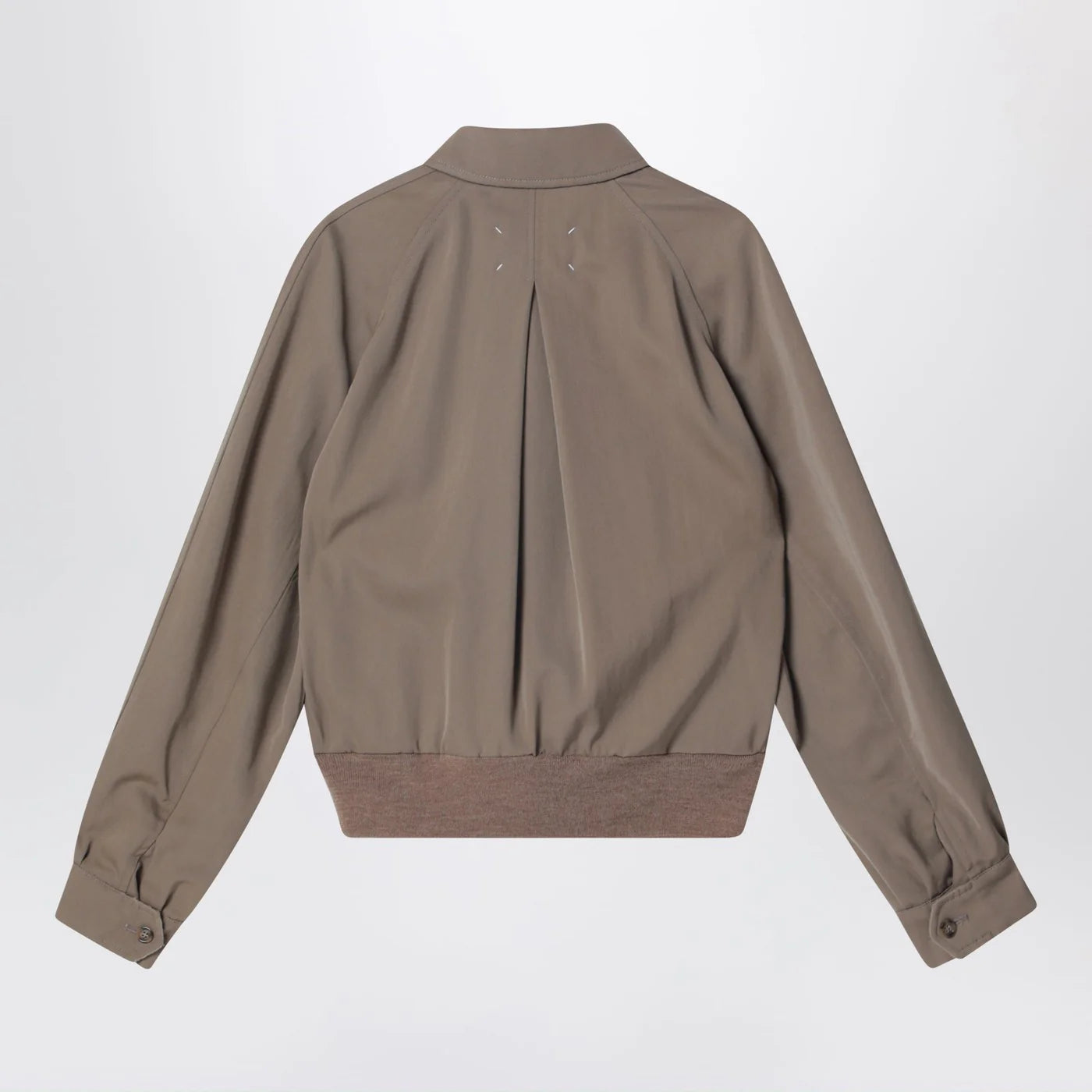 Maison Margiela Beige virgin wool zip-up jacket