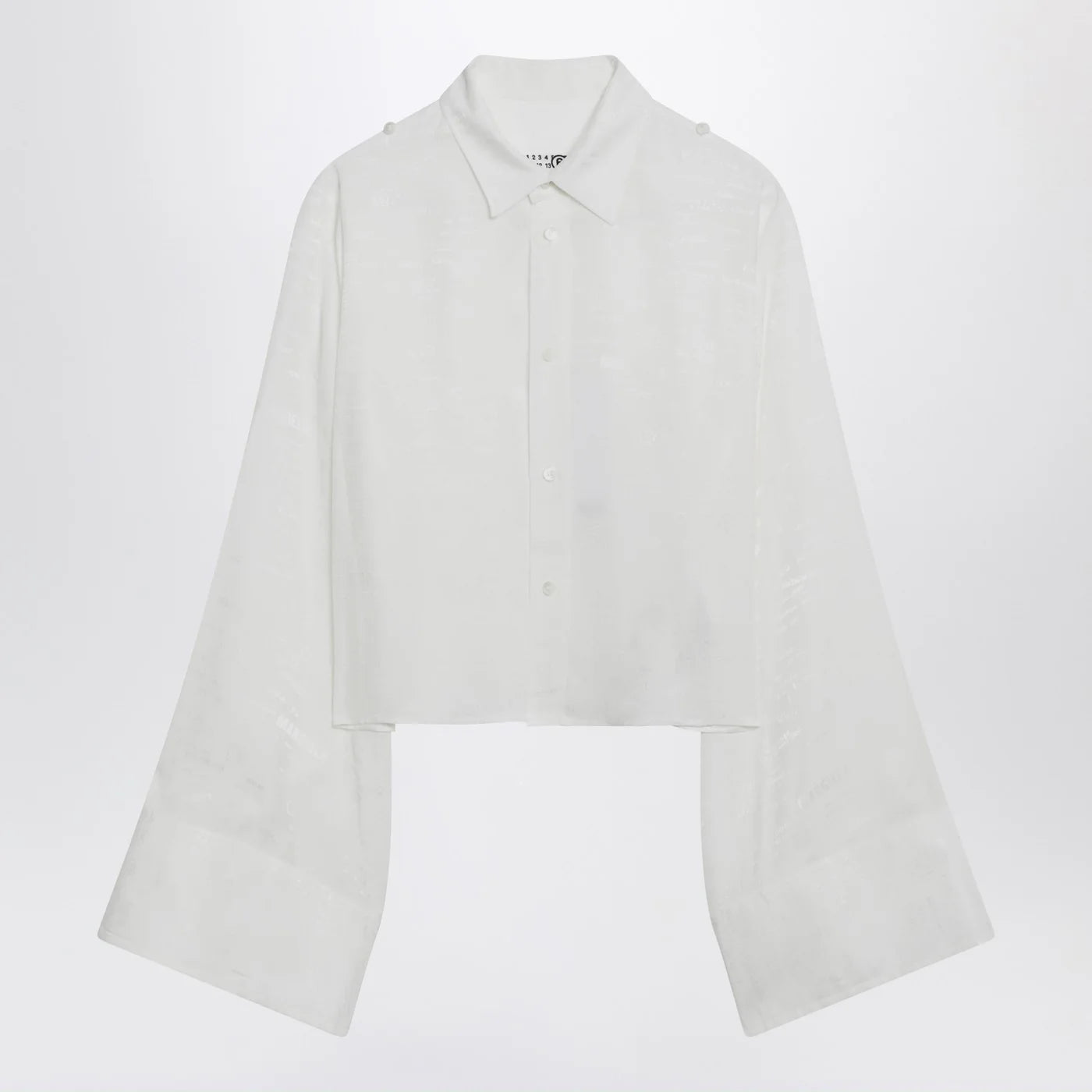 MM6 Maison Margiela White shirt with all-over logo graphic