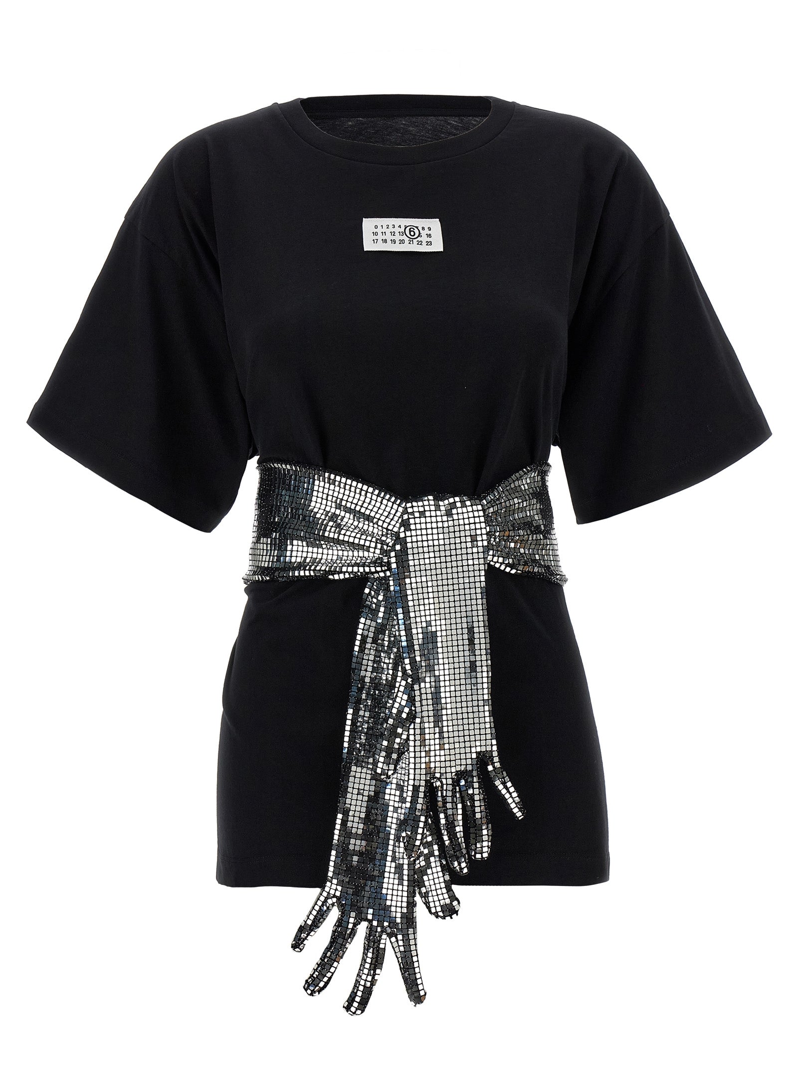 Mm6 Maison Margiela Sequin Gloves T-shirt