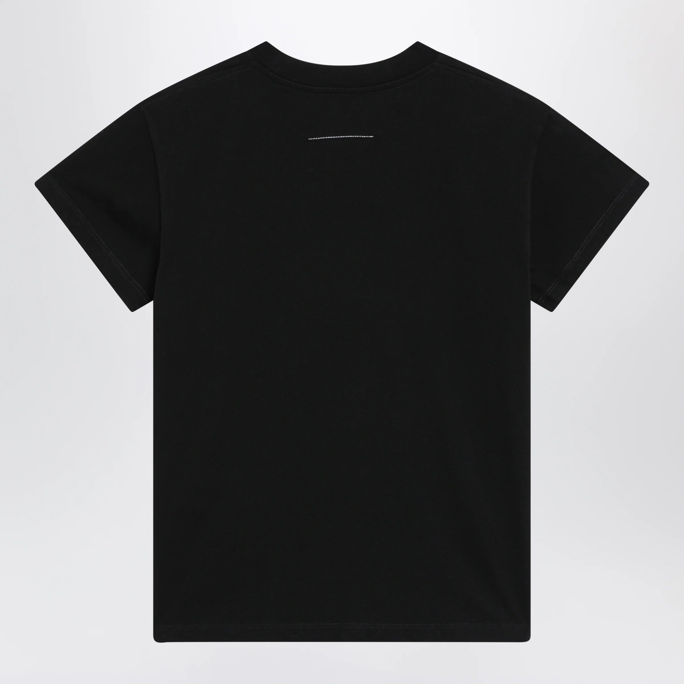 MM6 Maison Margiela Black T-shirt with logo print