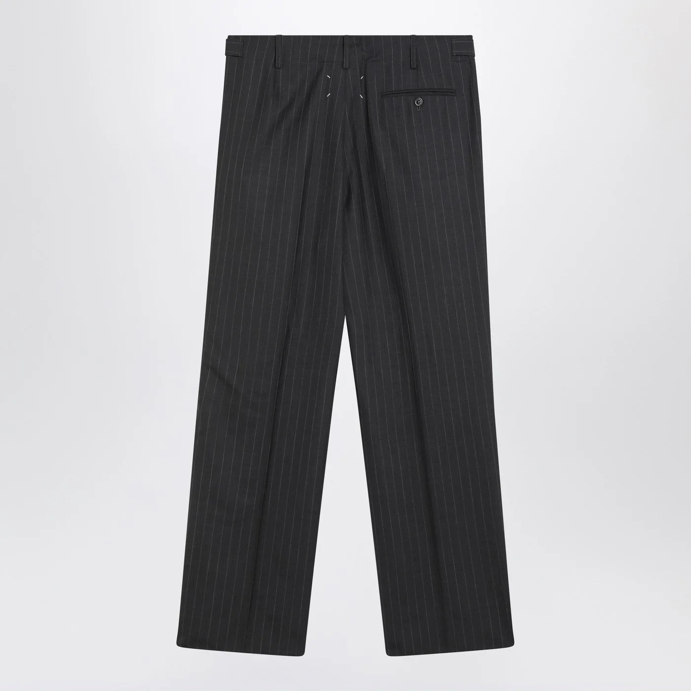 Maison Margiela Grey pinstripe wool trousers