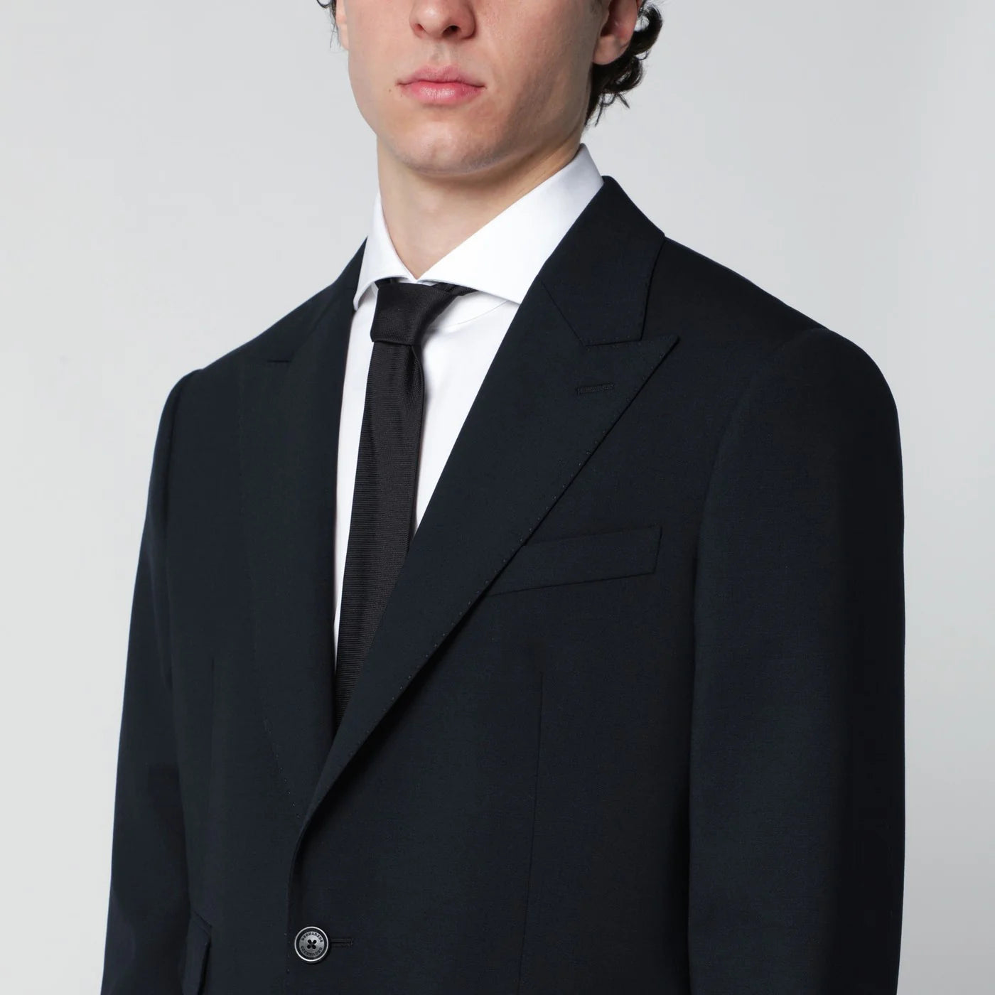 Dsquared2 Navy blue single-breasted suit in wool blend