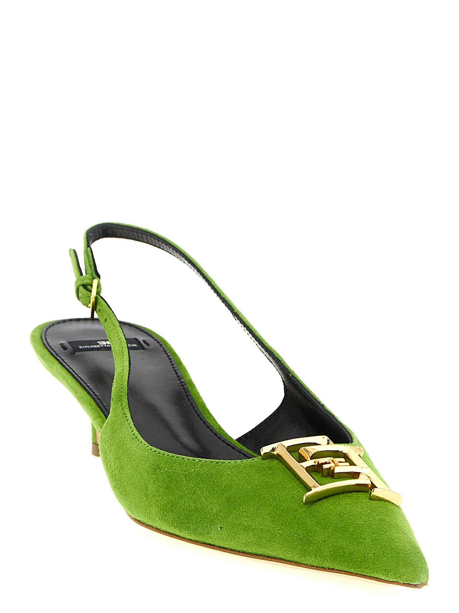 Elisabetta Franchi Suede Slingbacks