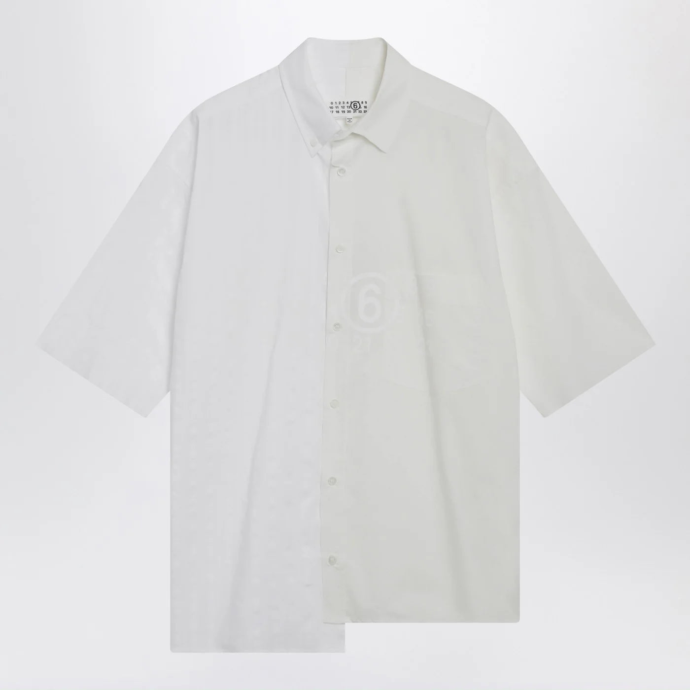 MM6 Maison Margiela Two-tone cotton poplin shirt