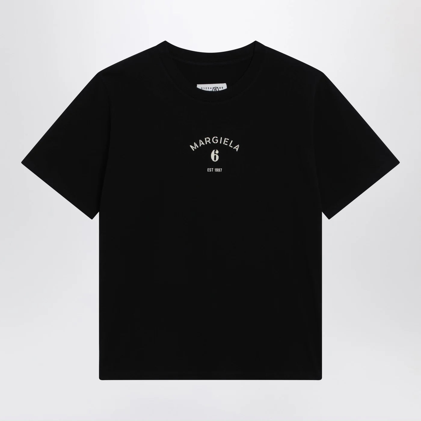 MM6 Maison Margiela Black T-shirt with logo print