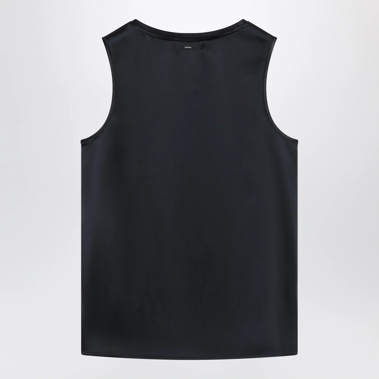 S Max Mara Midnight blue satin top