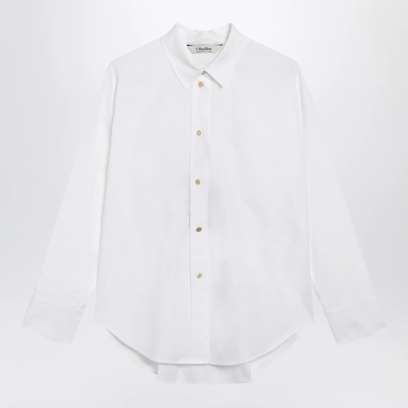 S Max Mara White cotton shirt