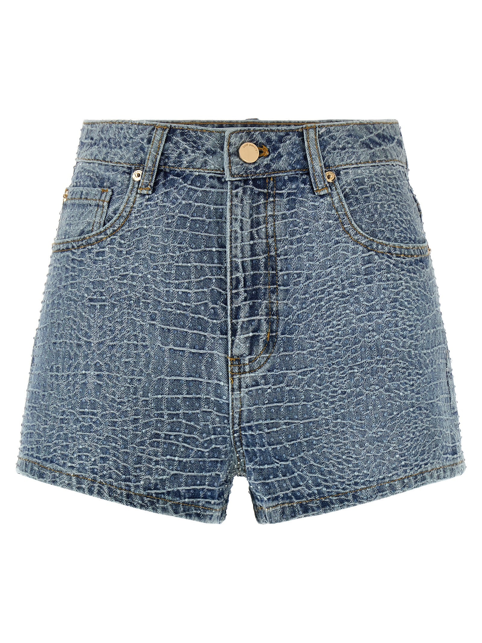 Self-Portrait Rhinestone Shorts