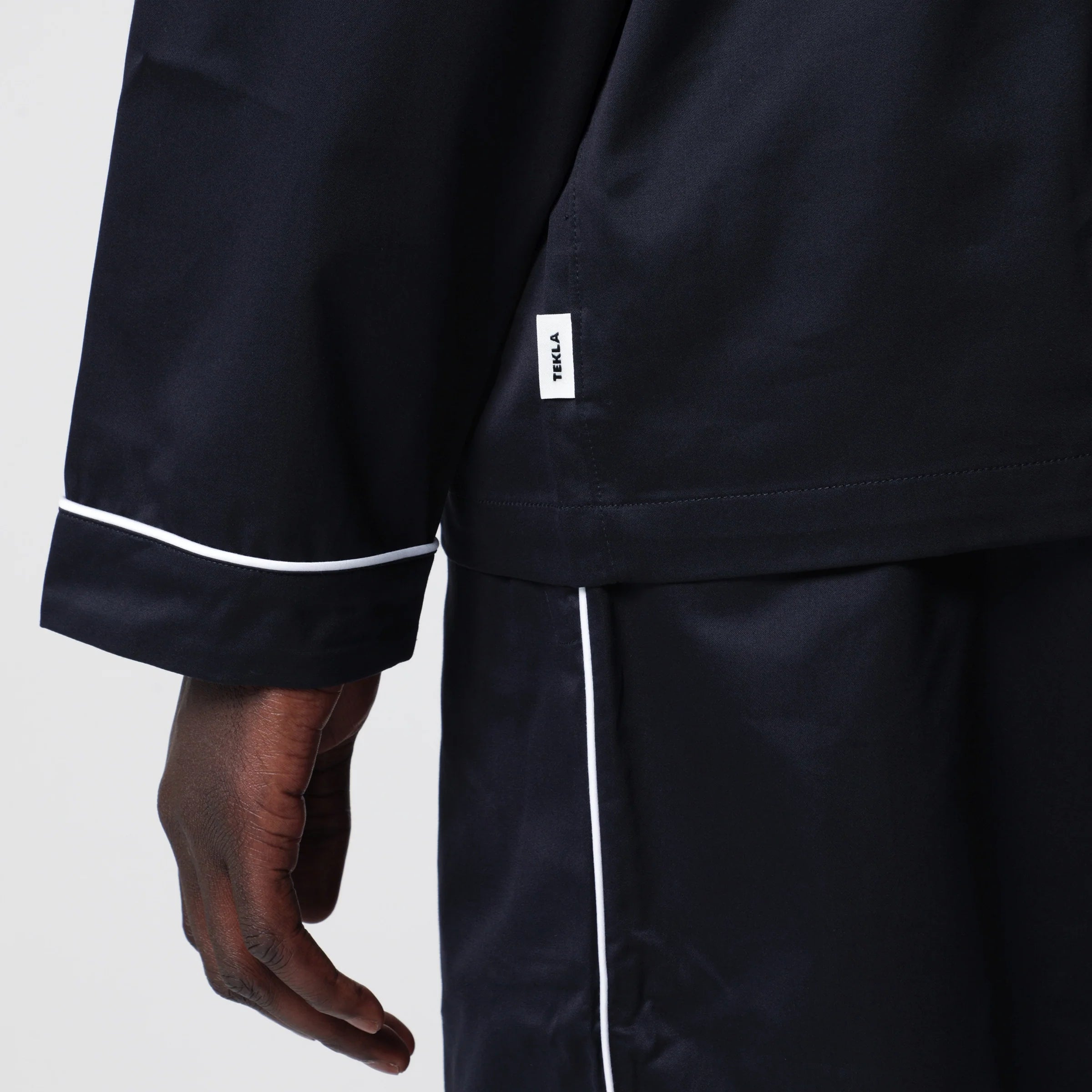 Tekla Blue pajama shirt