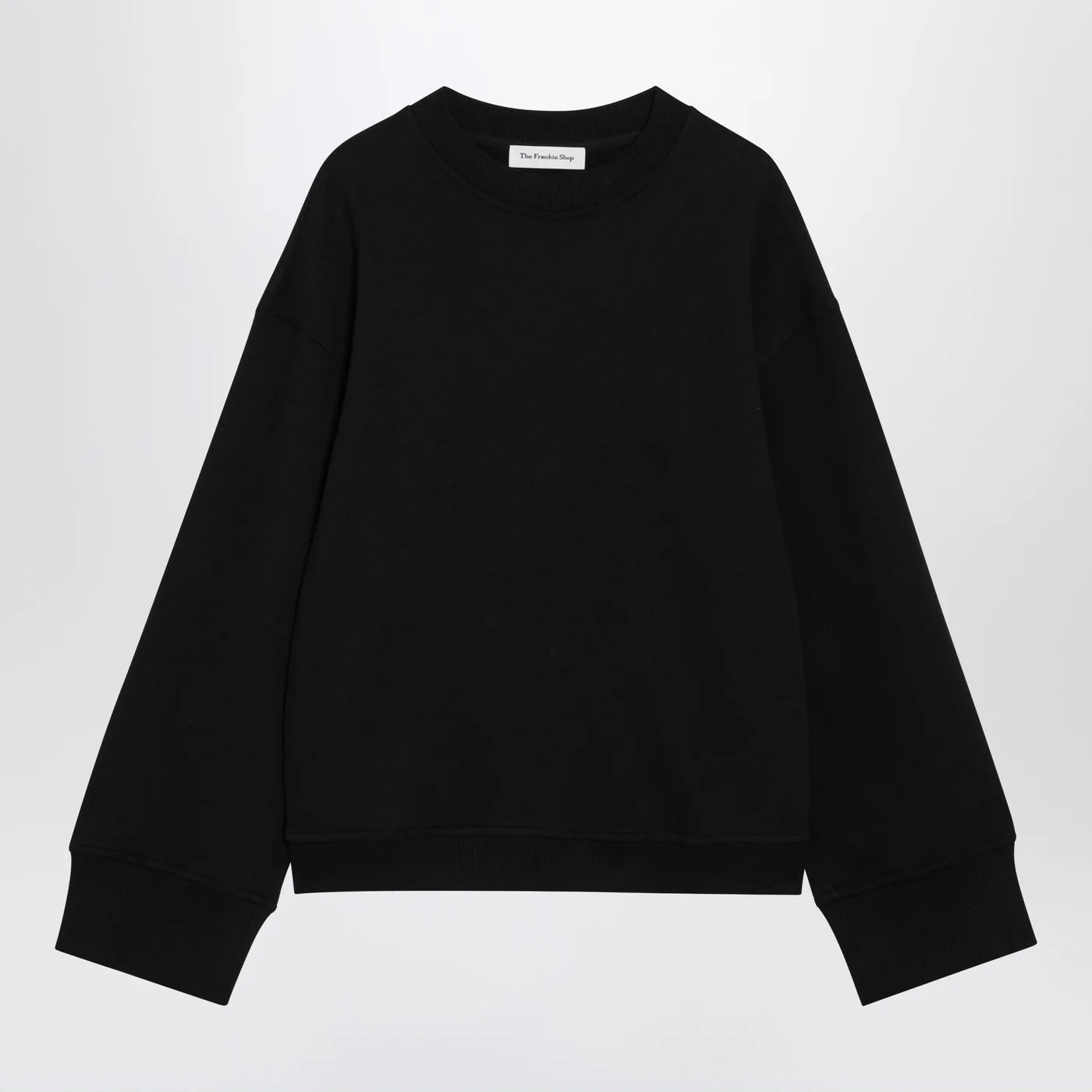 The Frankie Shop Black Talia cotton-blend sweatshirt