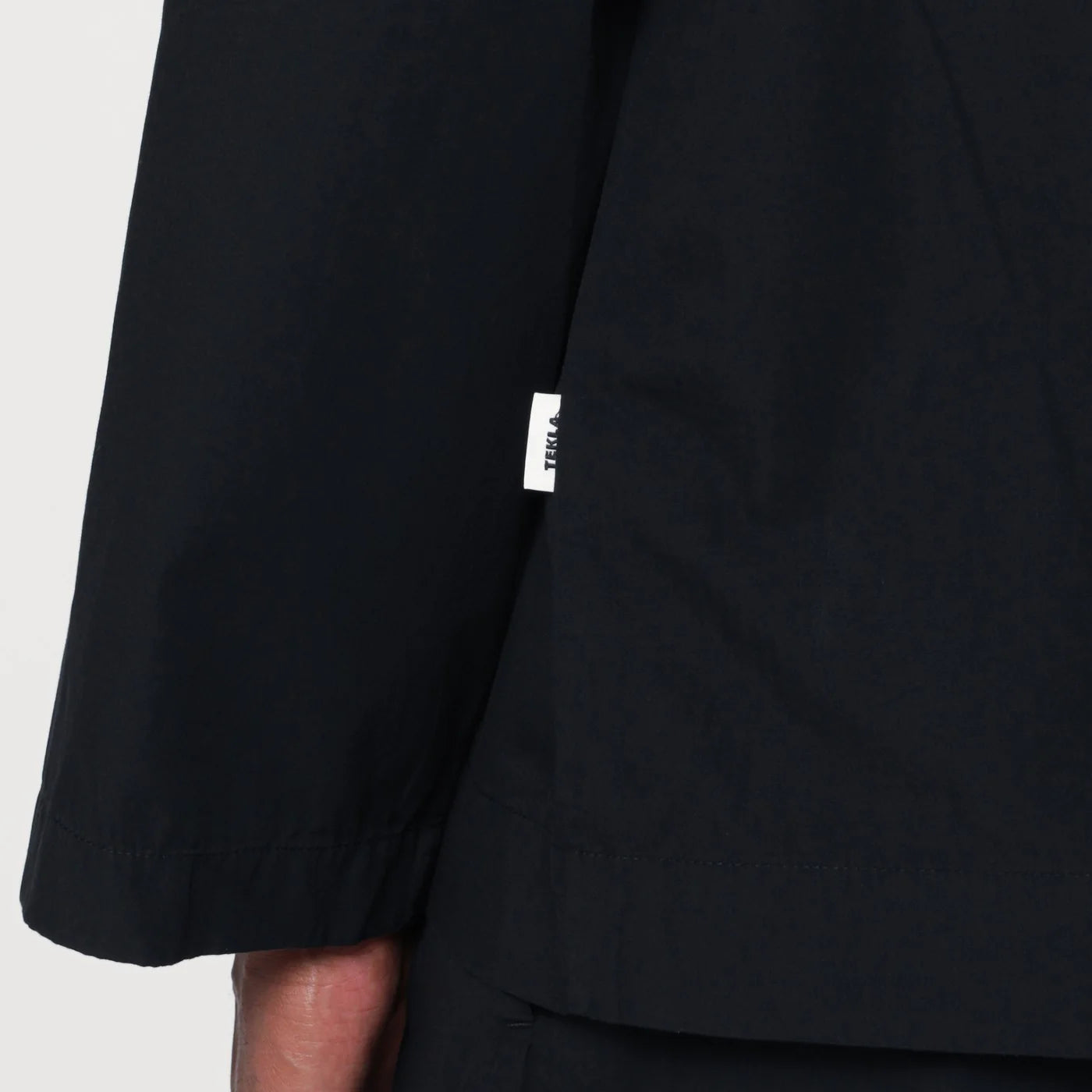 Tekla Black pyjama shirt