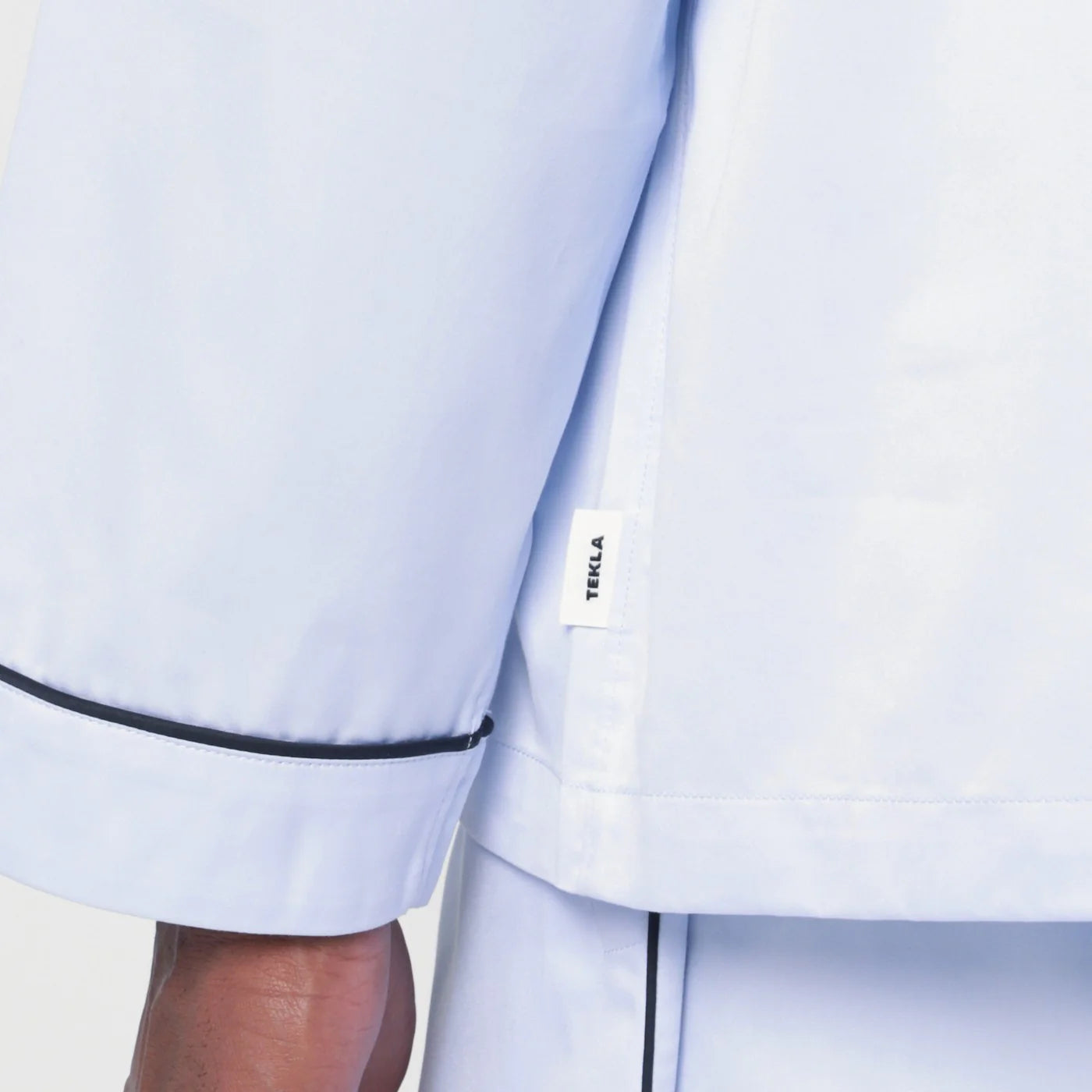 Tekla Light blue pyjama shirt