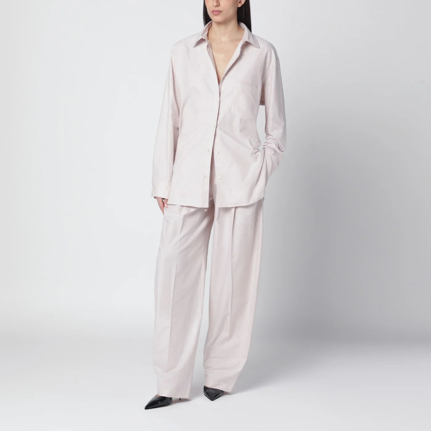THE ANDAMANE Ivory Wendela oversized suit