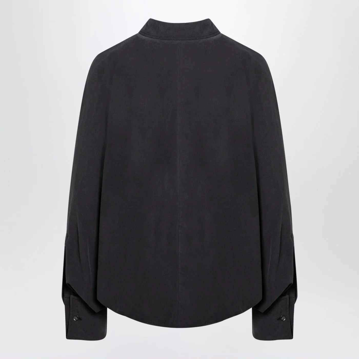 Max Mara Anthracite grey silk body shirt