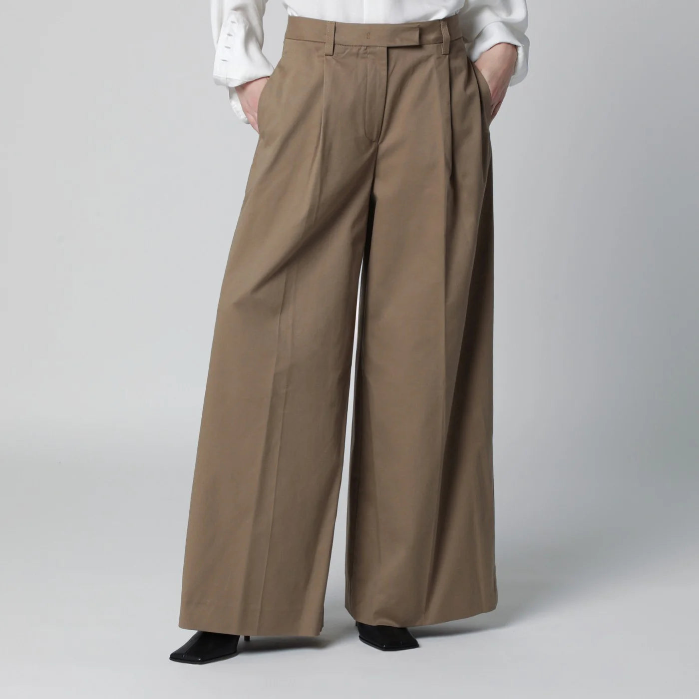 TheLatest Cognac cotton Deva trousers