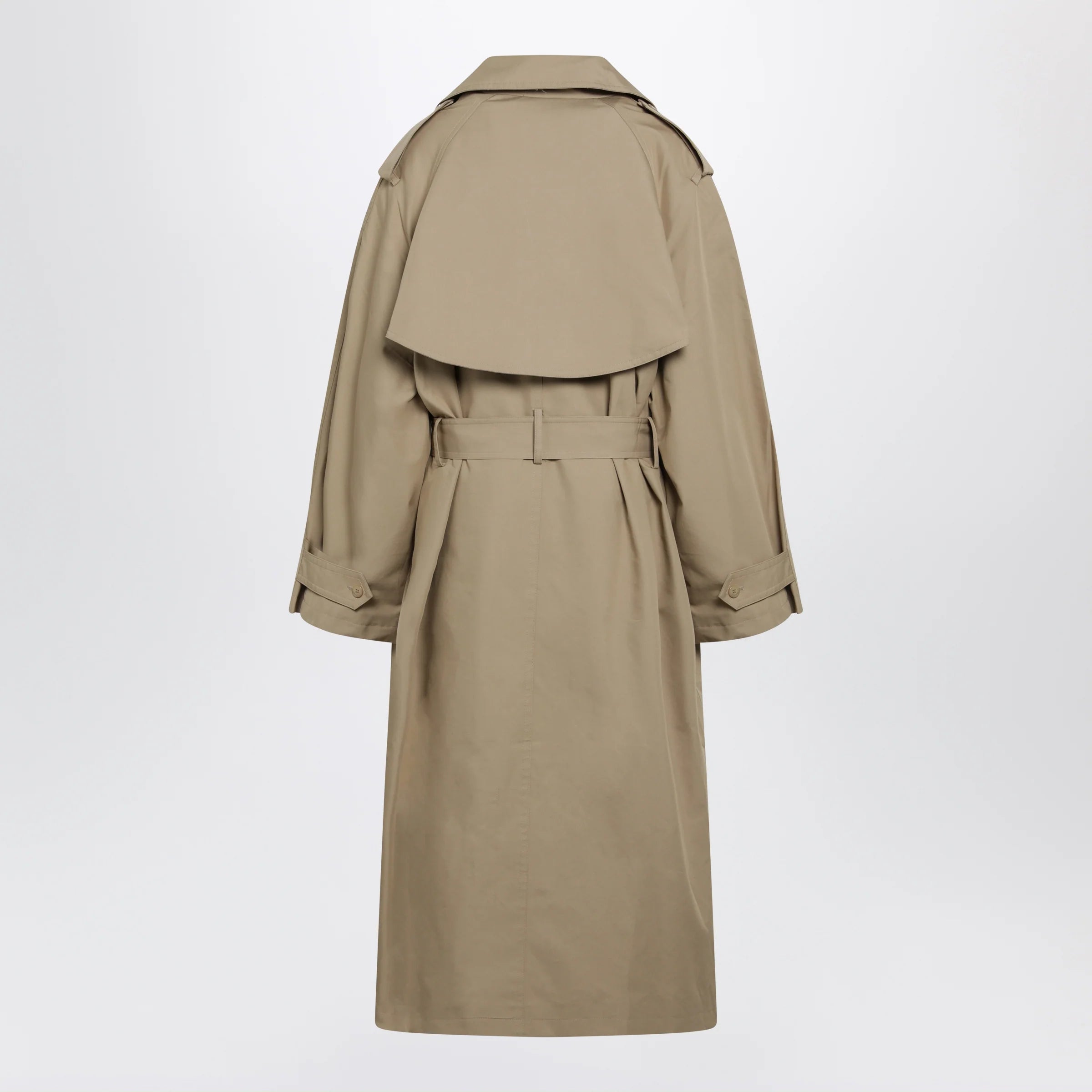 The Frankie Shop Riva trench coat in camel cotton