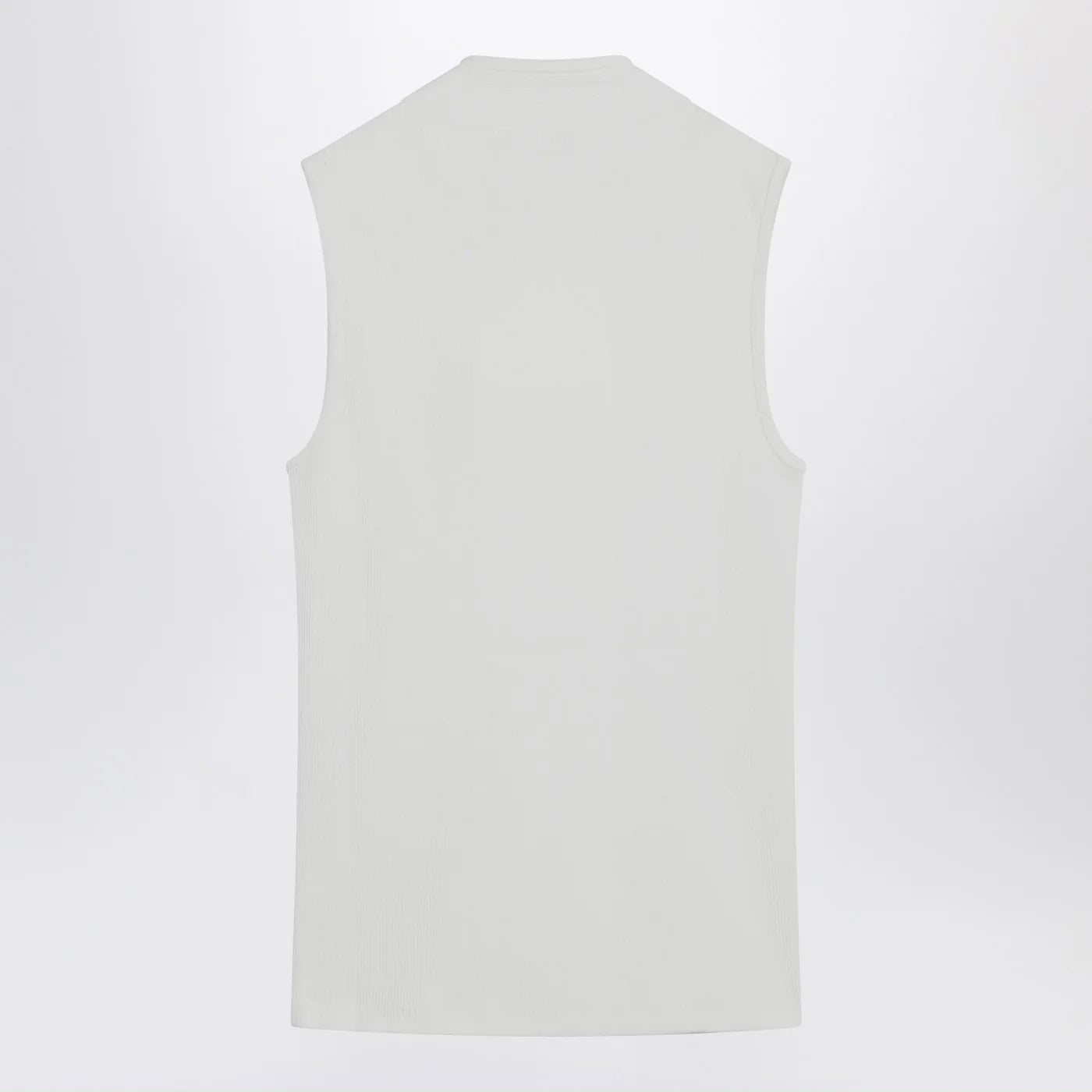 LEMAIRE Milk-colored asymmetrical tank top with scarf