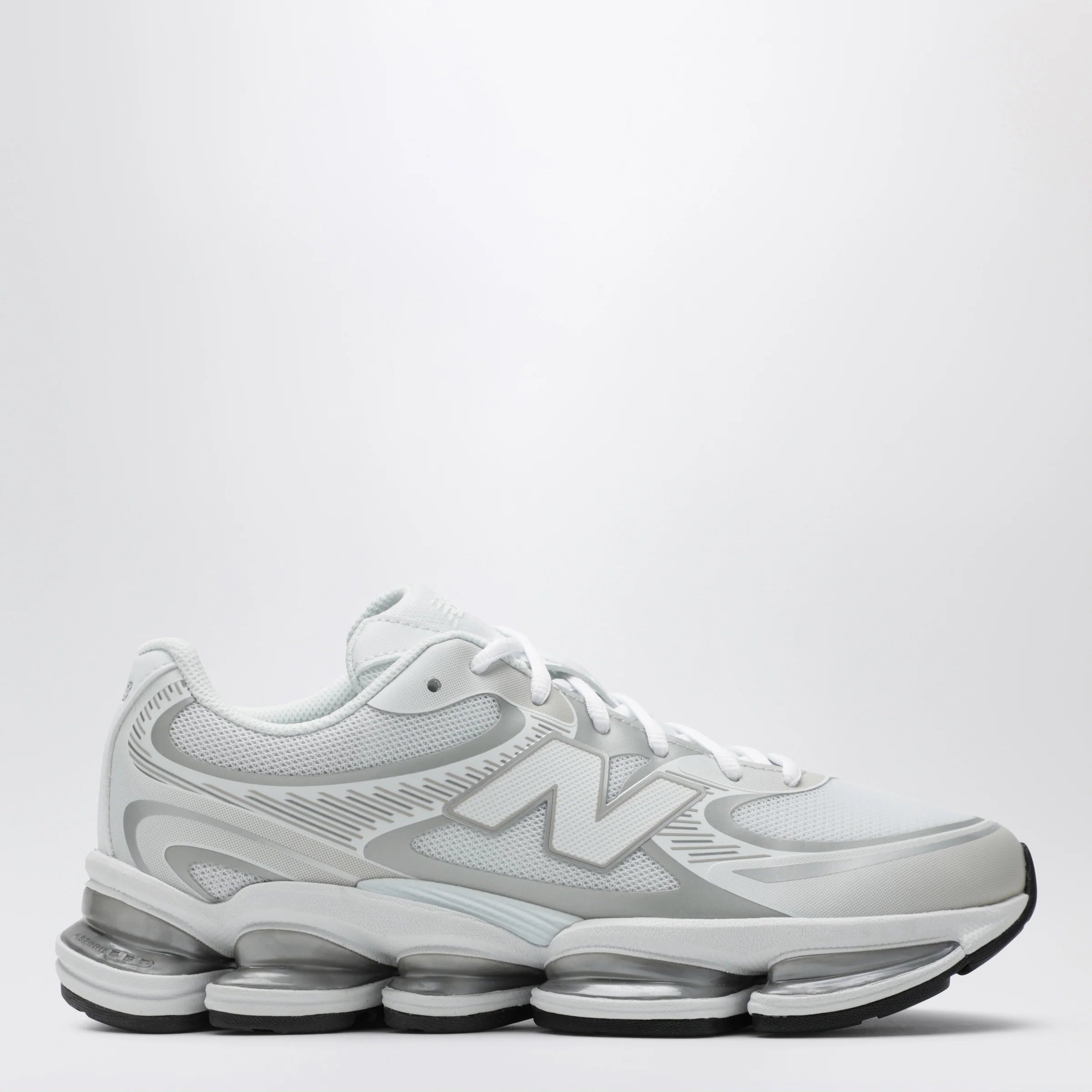 New Balance ABZORB 2000 White/Silver Metallic Sneakers