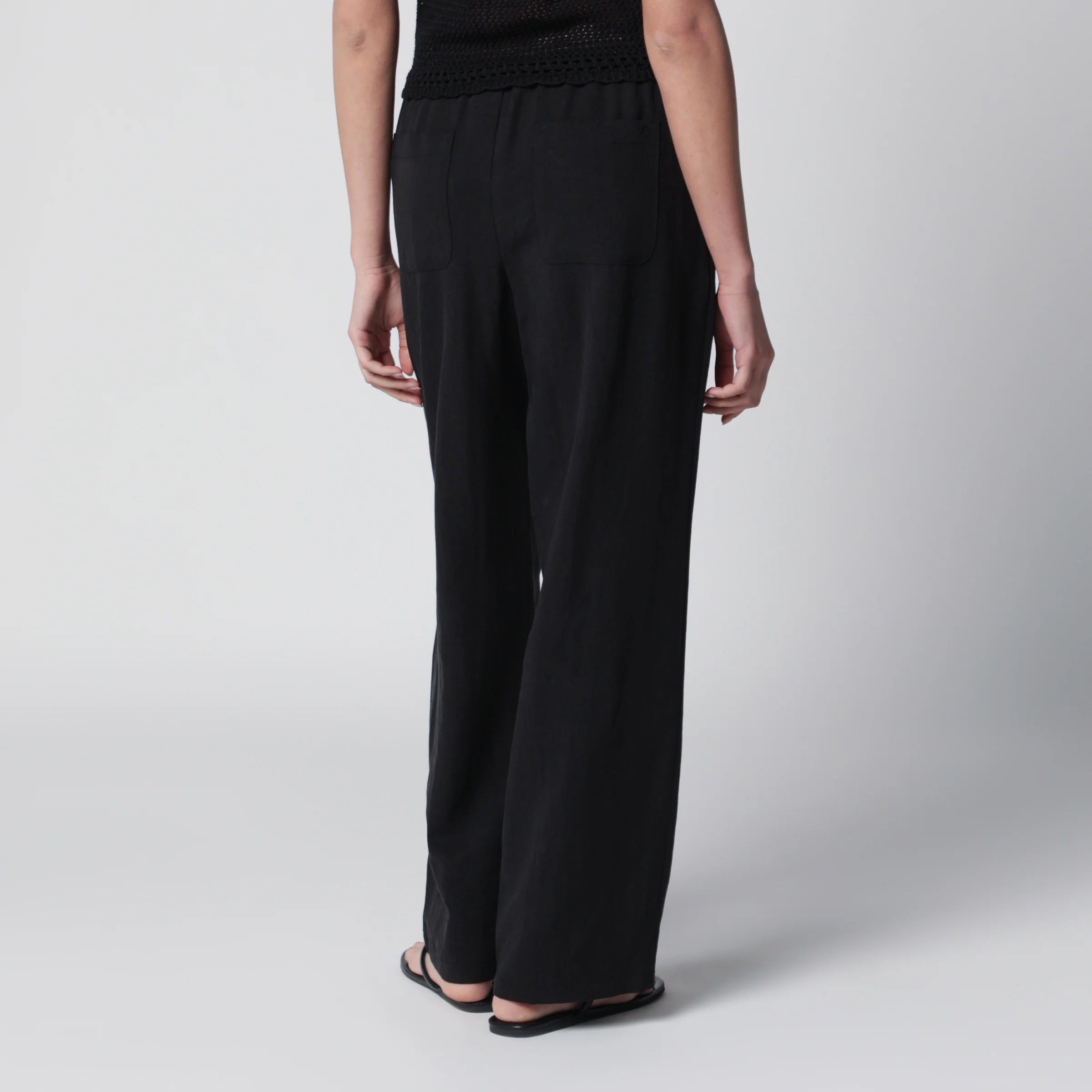 Dunst Black rayon trousers