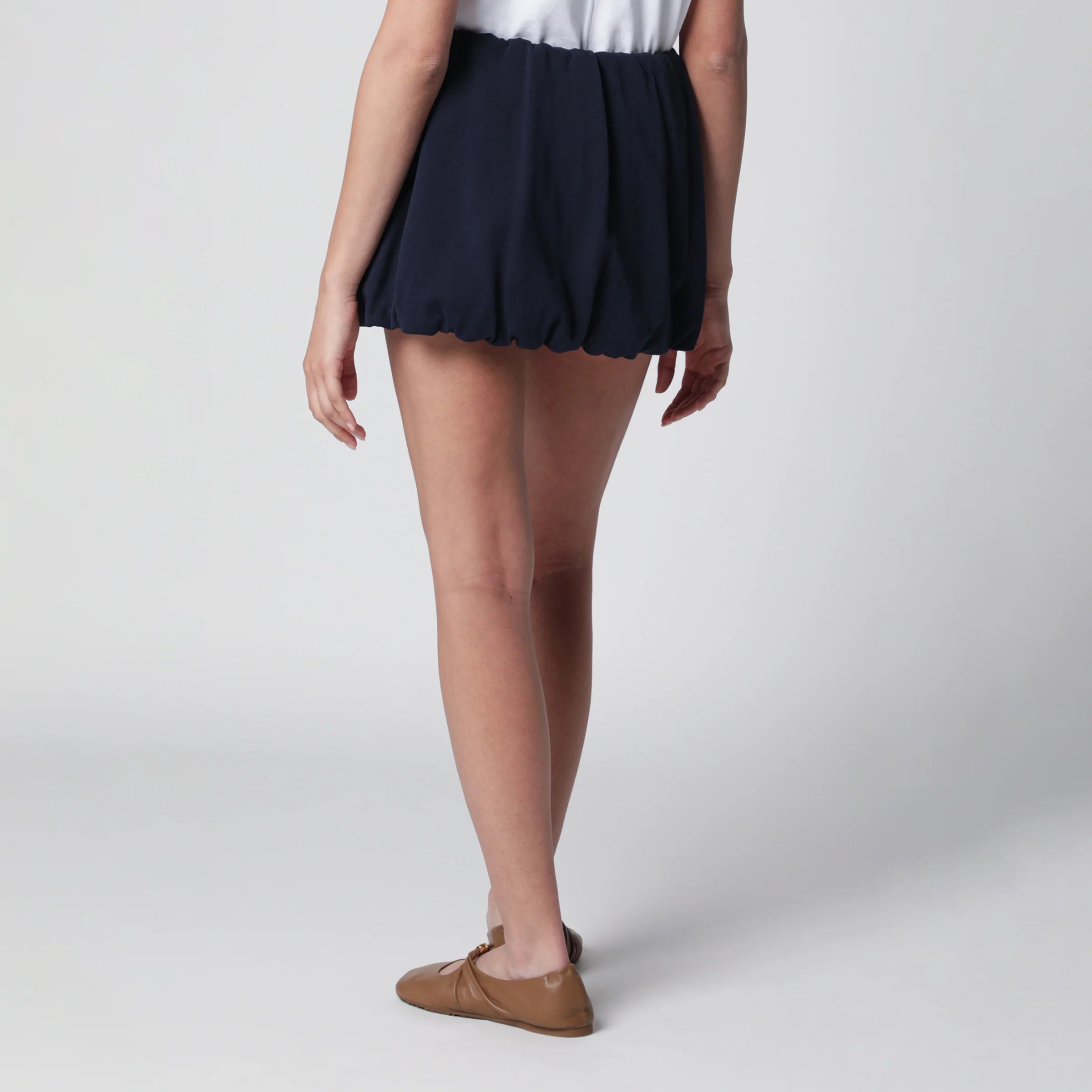 Dunst Navy blue voluminous mini skirt