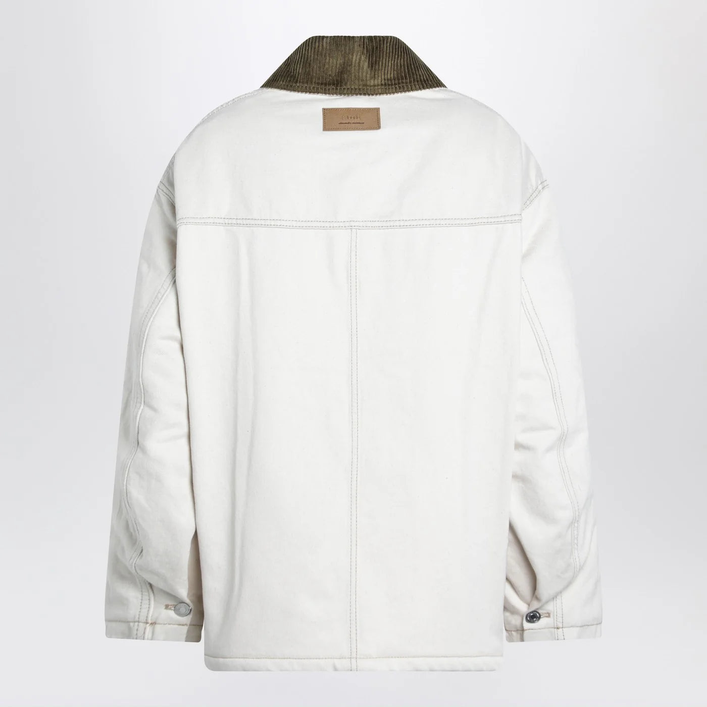 Ami Paris Ivory padded worker cotton jacket