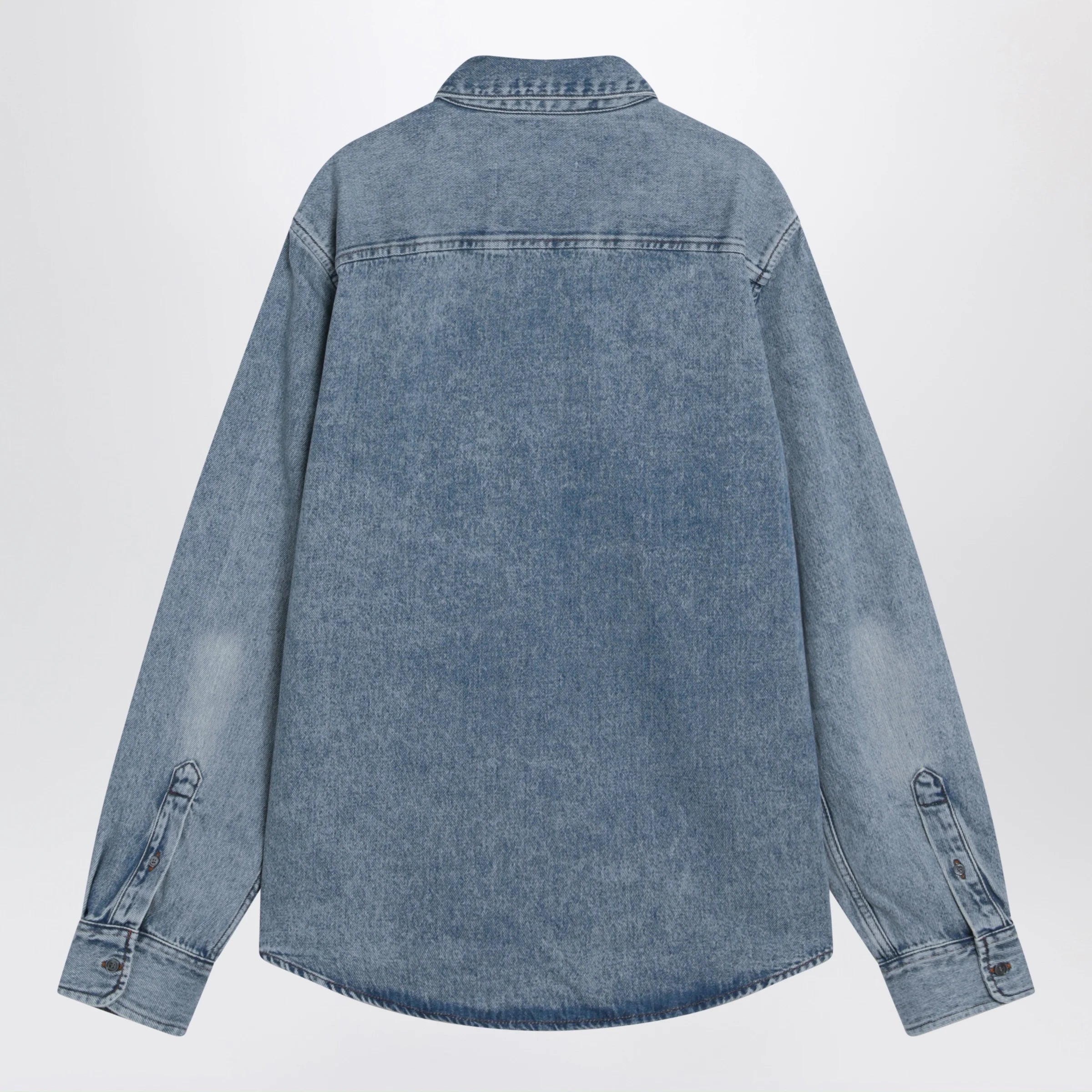 Ami Paris Blue denim Ami De Coeur shirt