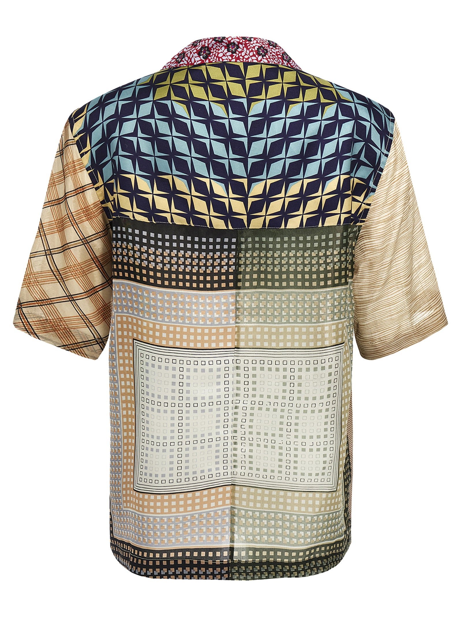 Marine Serre Regenerated Silk Scarf Bowling Shirt