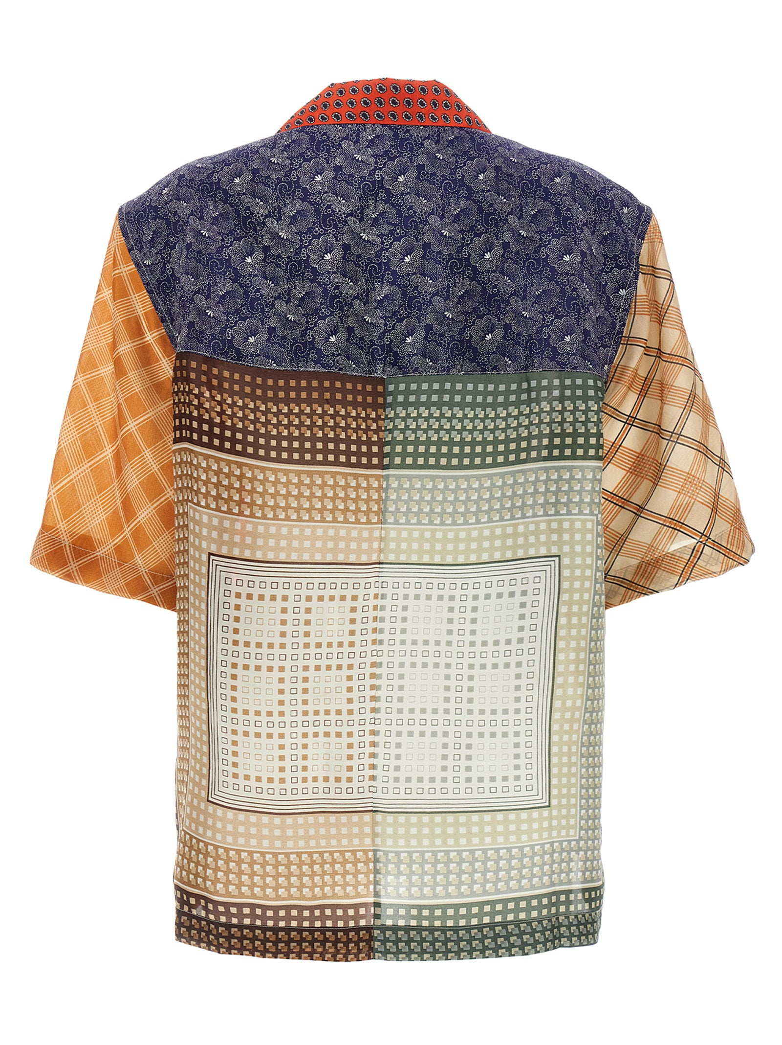 Marine Serre Regenerated Silk Scarf Bowling Shirt